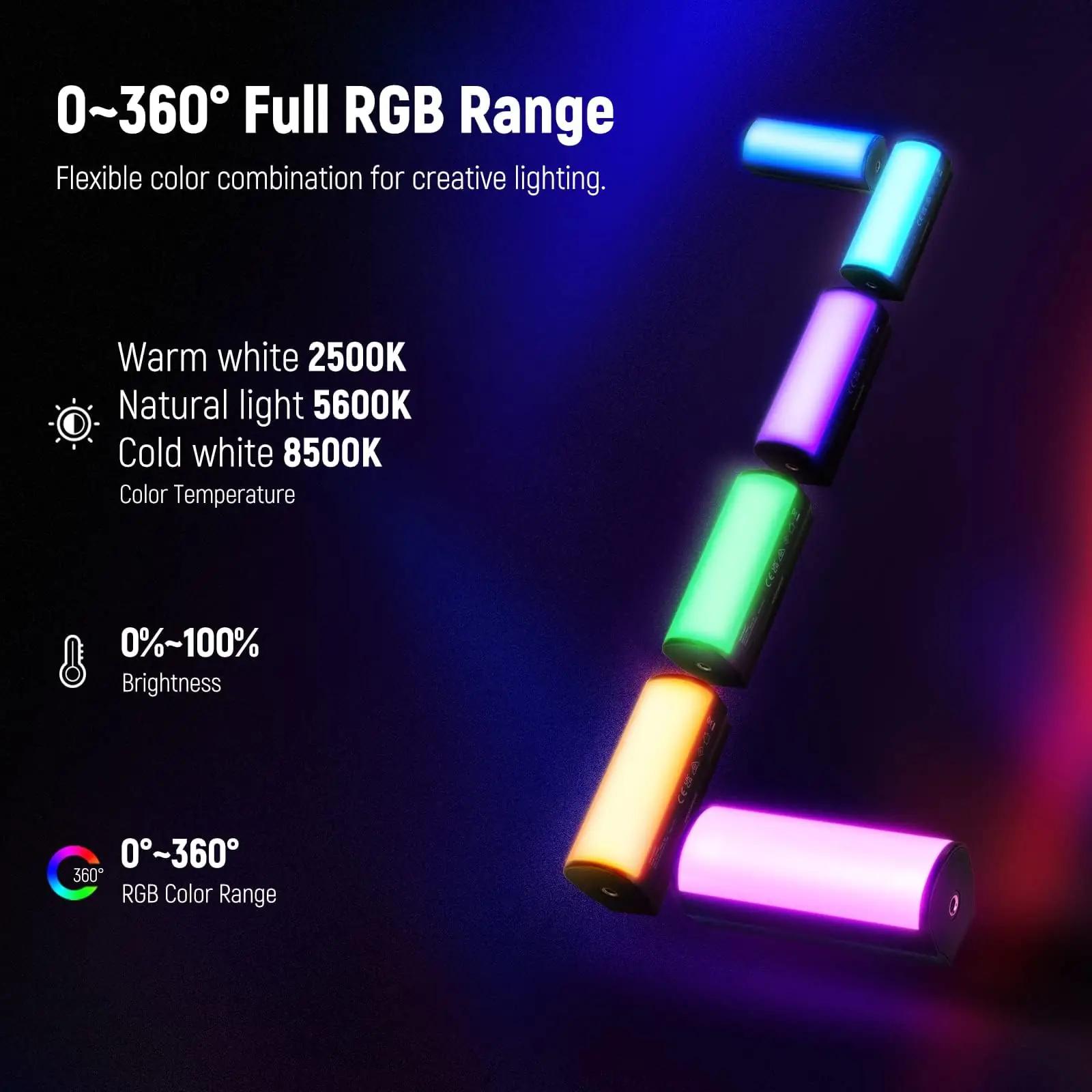 NEEWER RGB valgusstang kahepoolne komplekt – detailne vaade