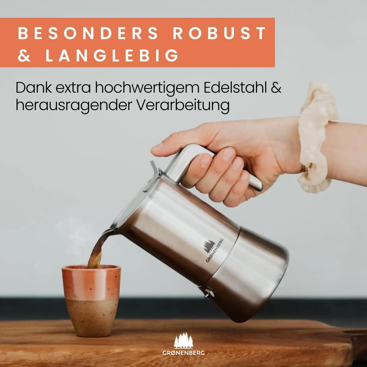 Groenenberg roostevaba espressokann — vastupidav matkakaaslane – detailne vaade