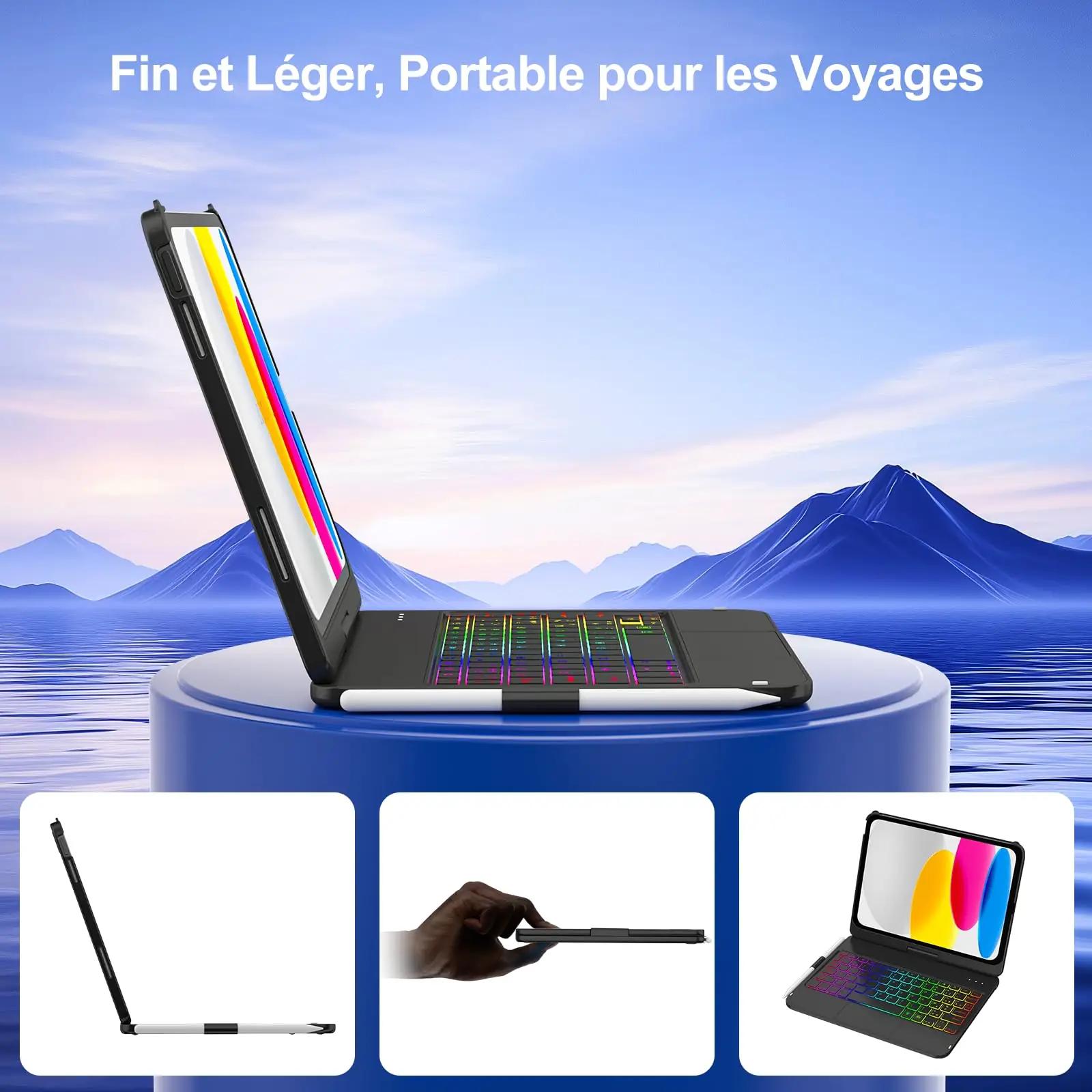 MMK klaviatuur iPad 11/10.9″ – valgustusega, õhuke kate – pilt 7