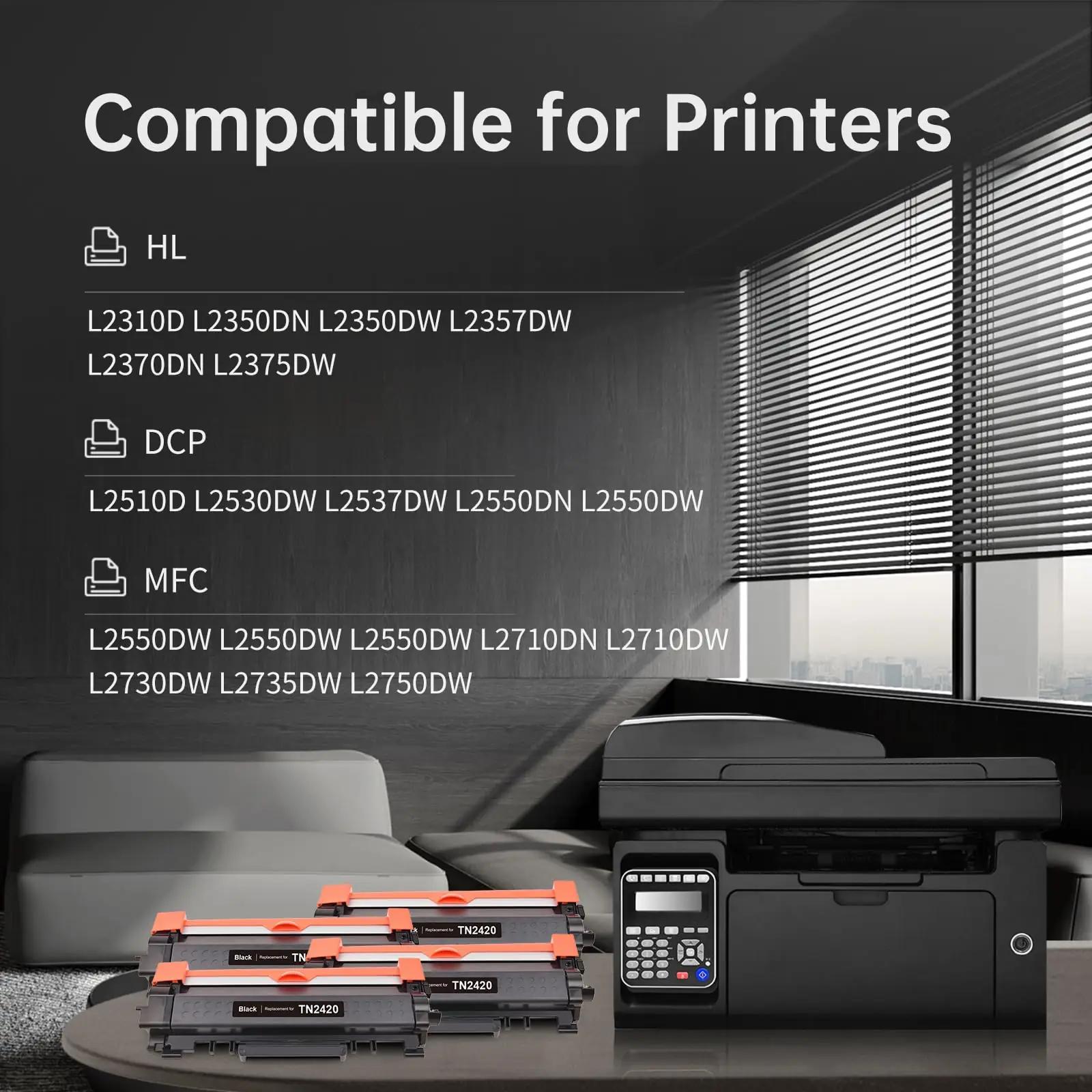 Lemero must toner TN2420C-4P — taskukohane trükikvaliteet – detailne vaade