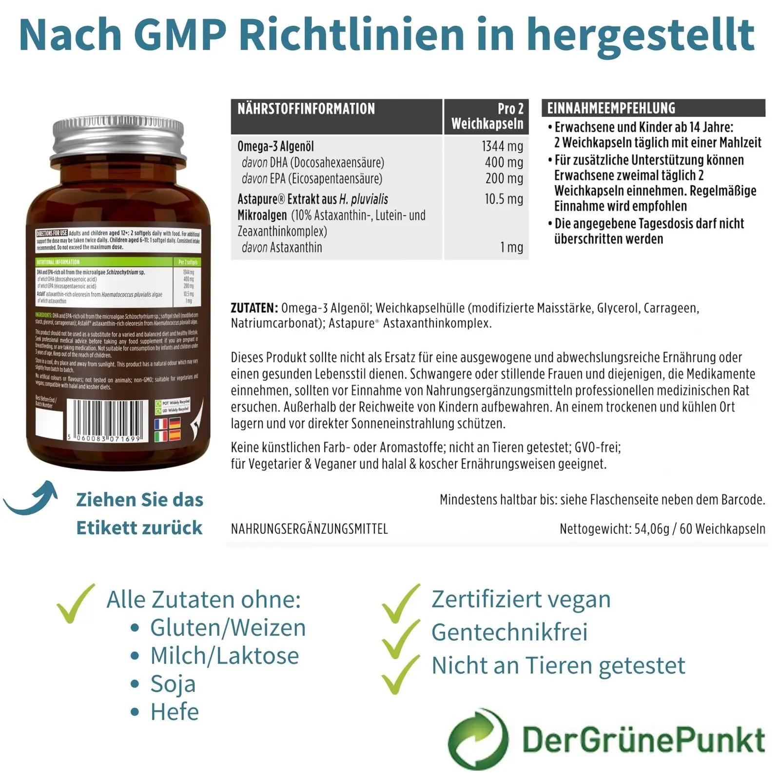Igennus Healthcare Nutrition Igennus vegan Omega-3 algaõli — aju – pilt 6
