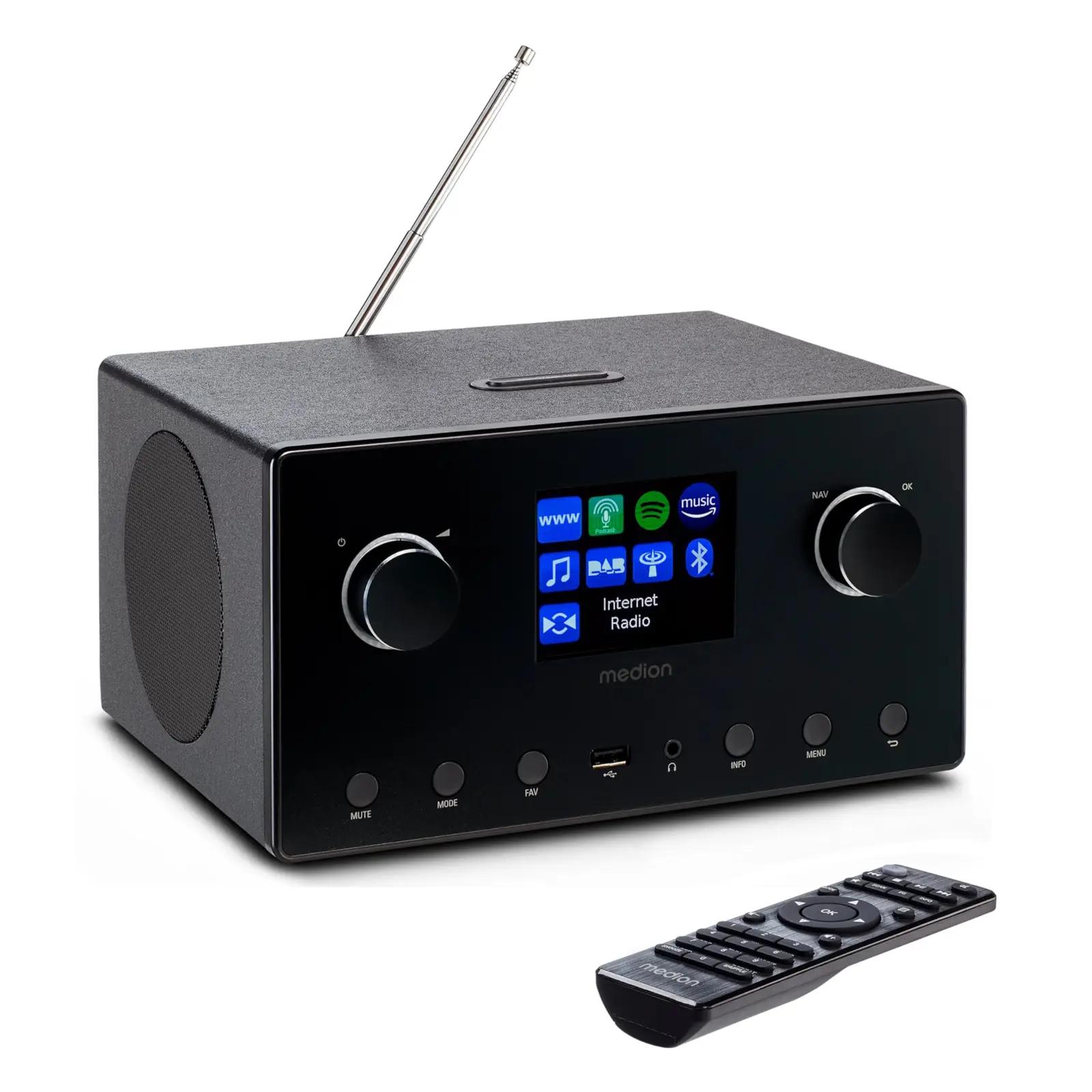 MEDION kvaliteetne 2.1 internetradio subwooferiga — rikkalik heli