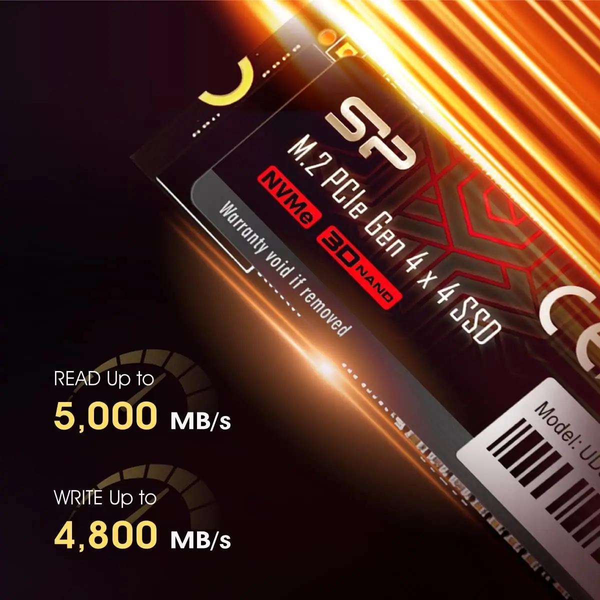 SP Silicon Power kiire 2TB NVMe SSD — suur salvestus ja kiirus – kasutusnäide