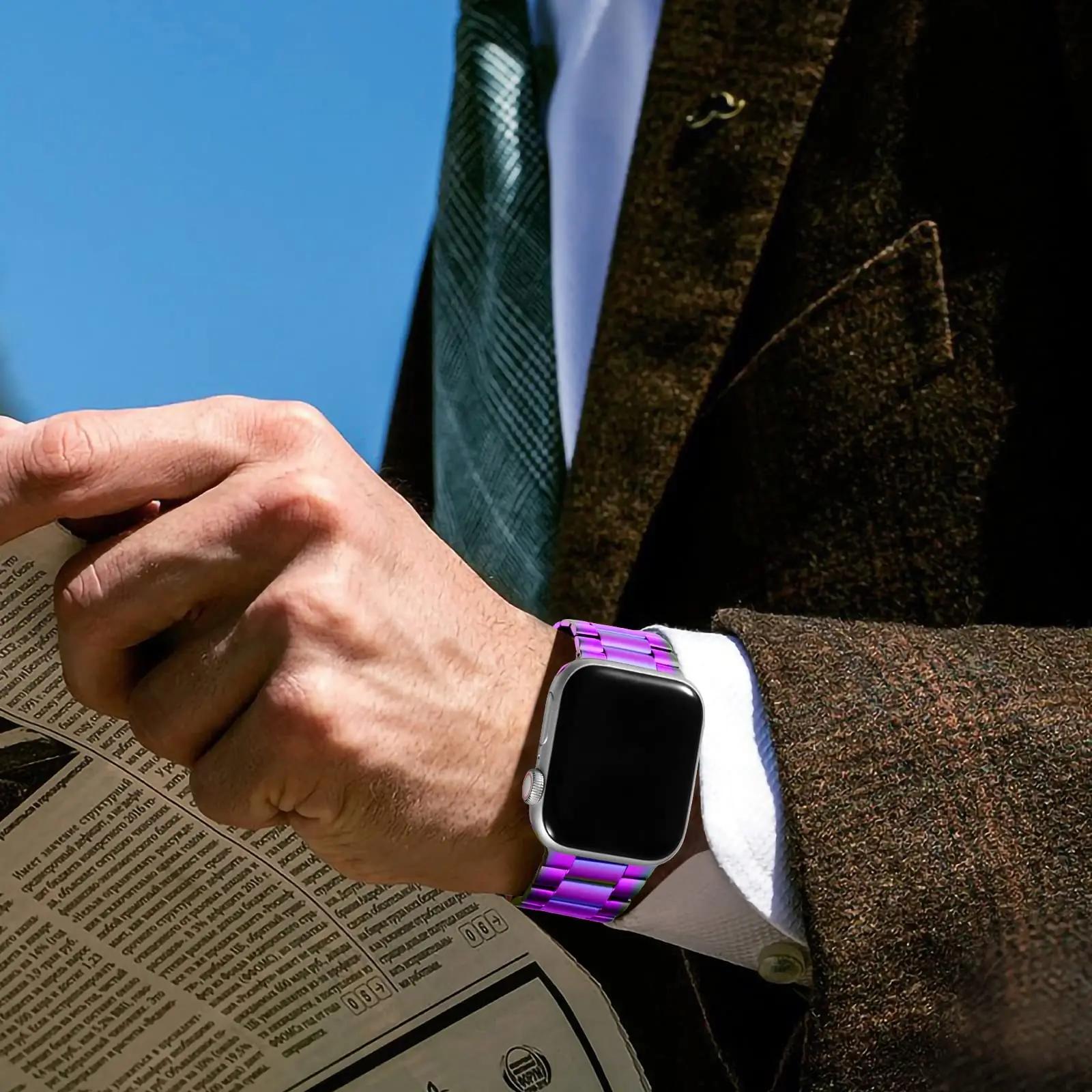 Netolo roostevaba metallrihm Apple Watchile — elegants ja – kasutusnäide