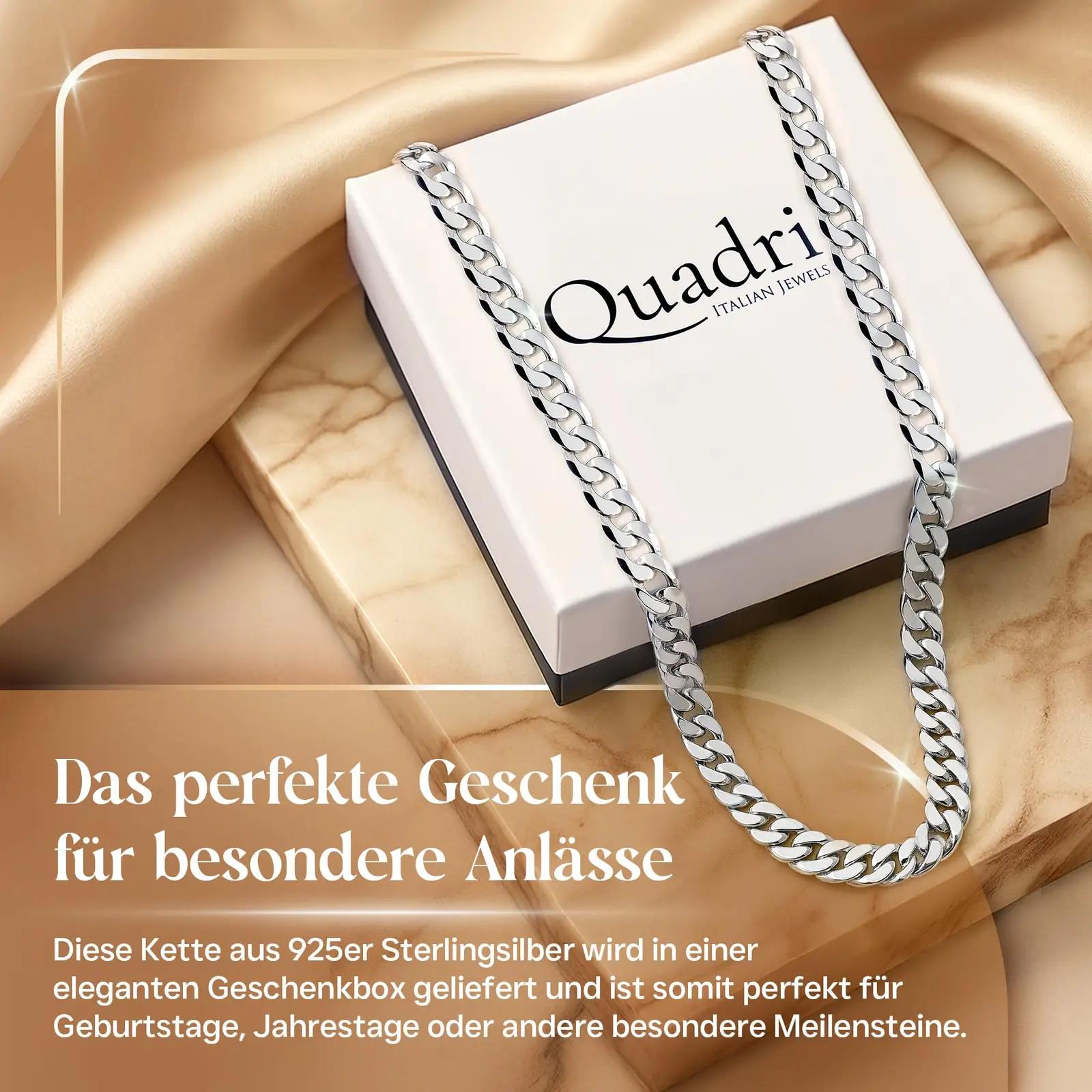 QUADRI 925 hõbekett meeste stiilne panzer 5mm, 46cm – pilt 7