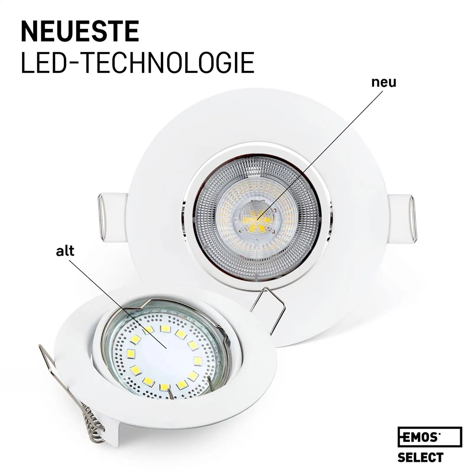 EMOS LED sisseehitatav spot, 12tk — soe valge valgustus – pilt 7