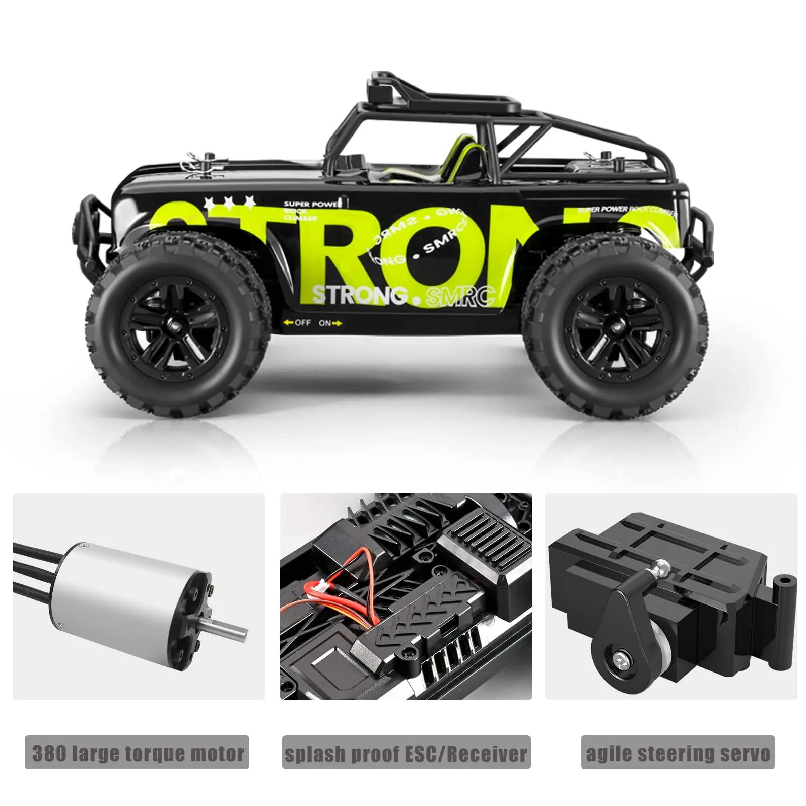 dexinco rohelise kestaga 4WD RC auto — vastupidav maastikuks – kasutusnäide