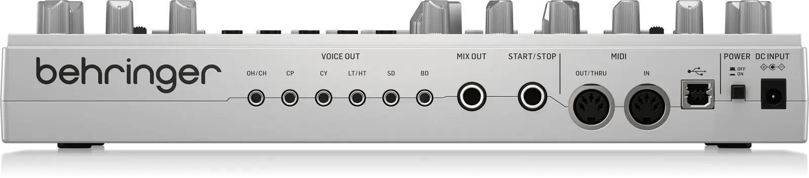 Behringer hõbedane RD-6-SR rütmimasin – kvaliteetne komplekt – detailne vaade