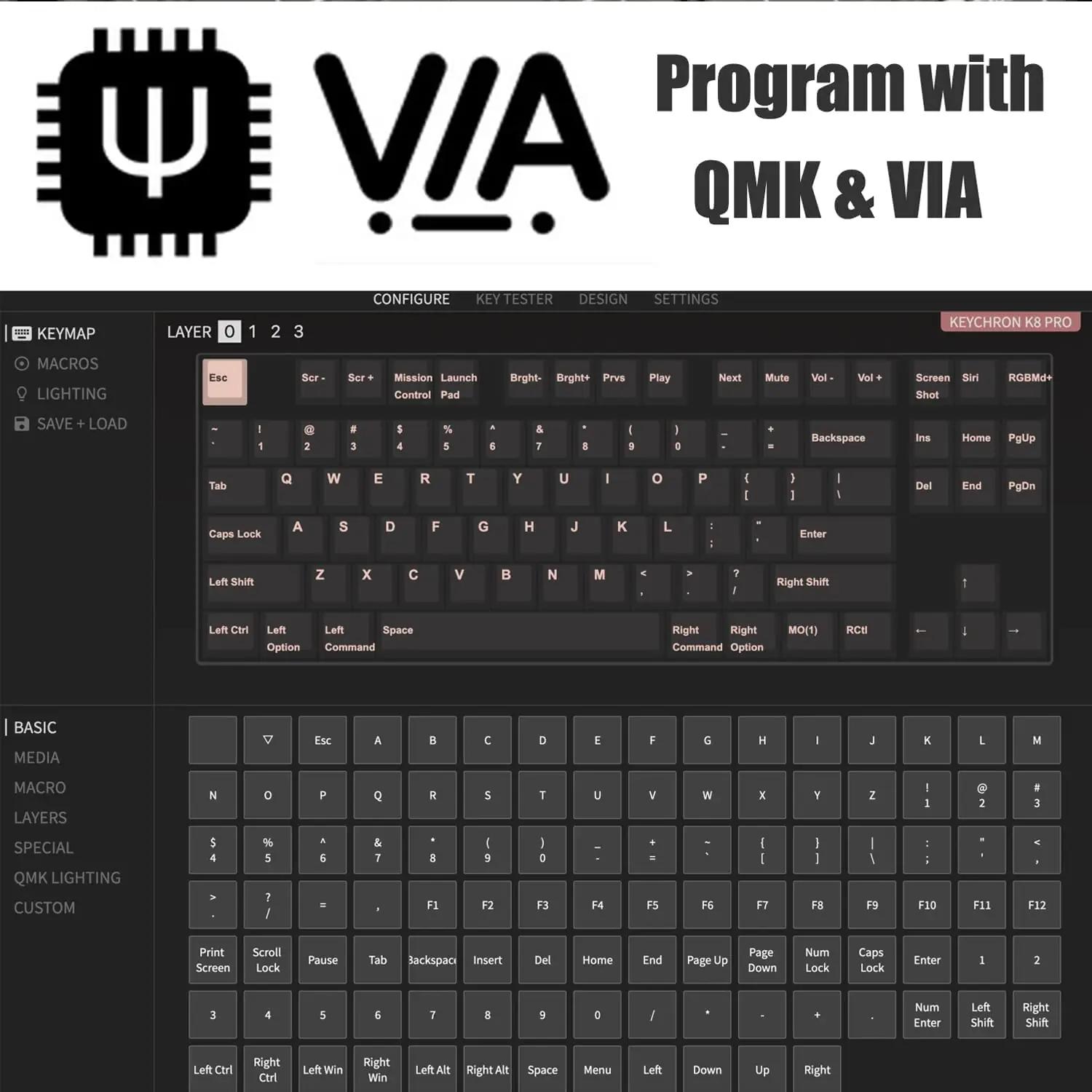 Keychron mehaaniline K8 Pro — vastupidav TKL klaviatuur – lisavaade