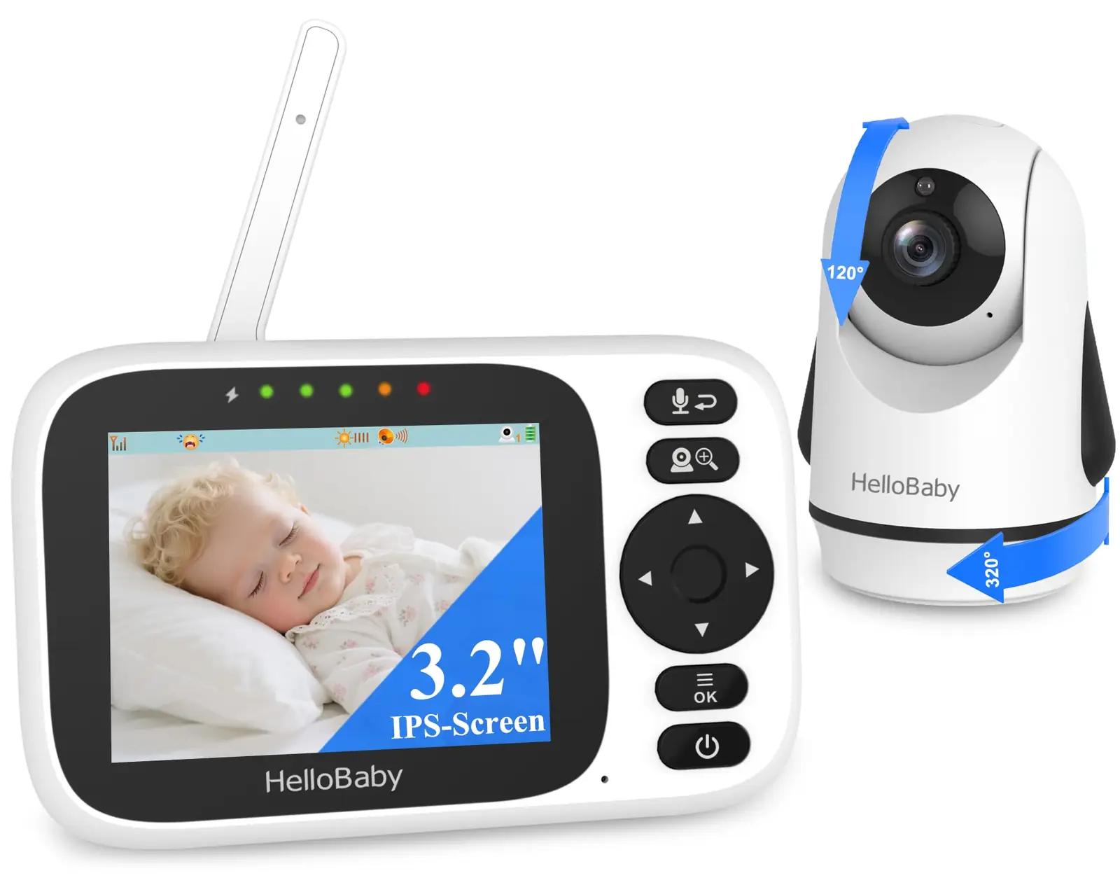 HelloBaby beebimonitor kaameraga — 3,2″ IPS