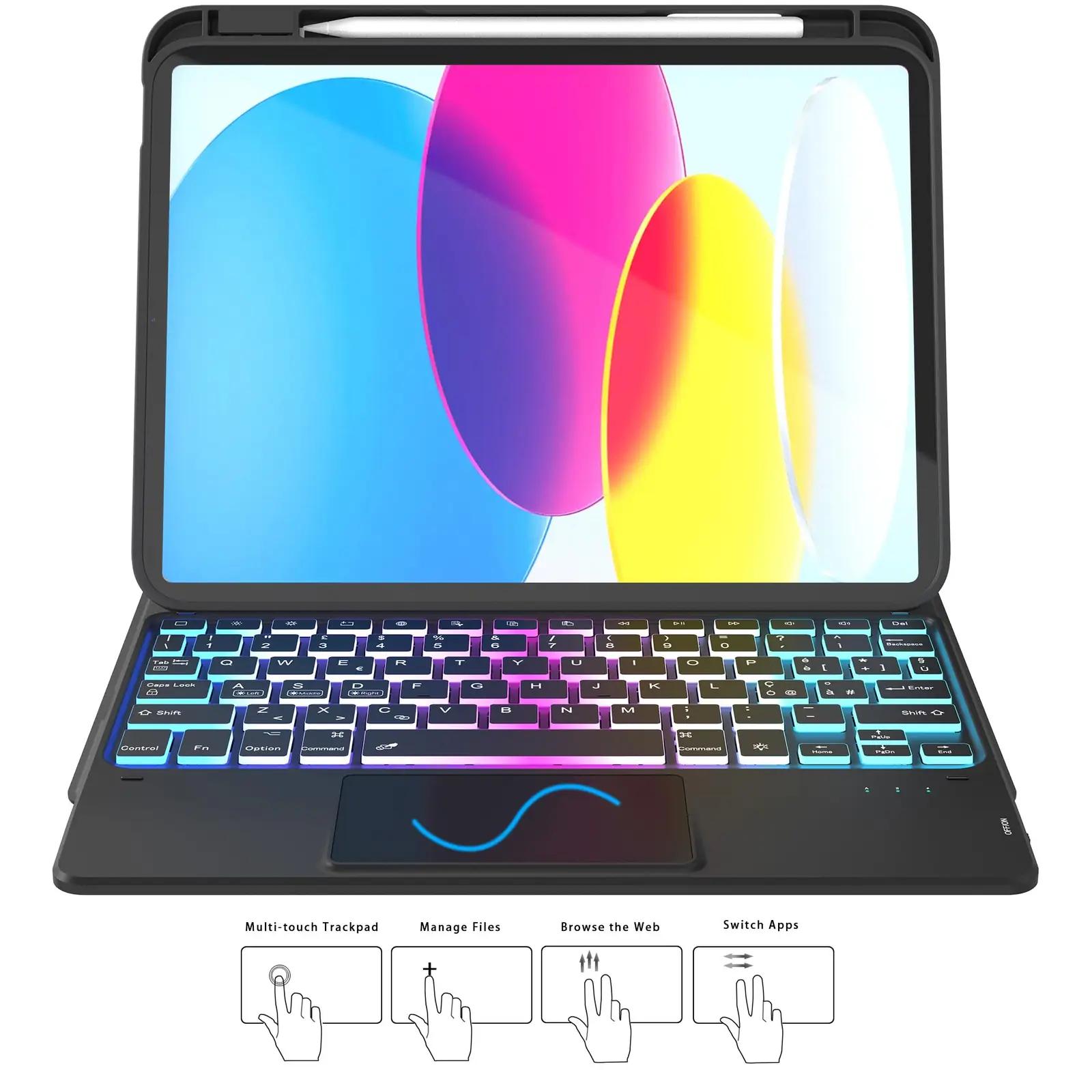 VANKEYPAD kaitseümbris-klaviatuur iPad 10,9″ – kasutusnäide