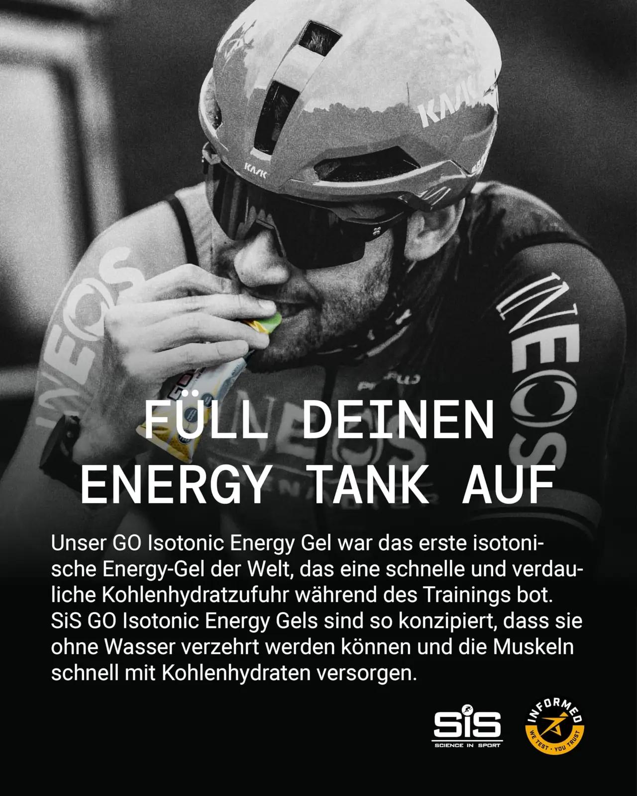 Science in Sport energigeel 30×60 ml sidrun-laim – pakend ja tarvikud