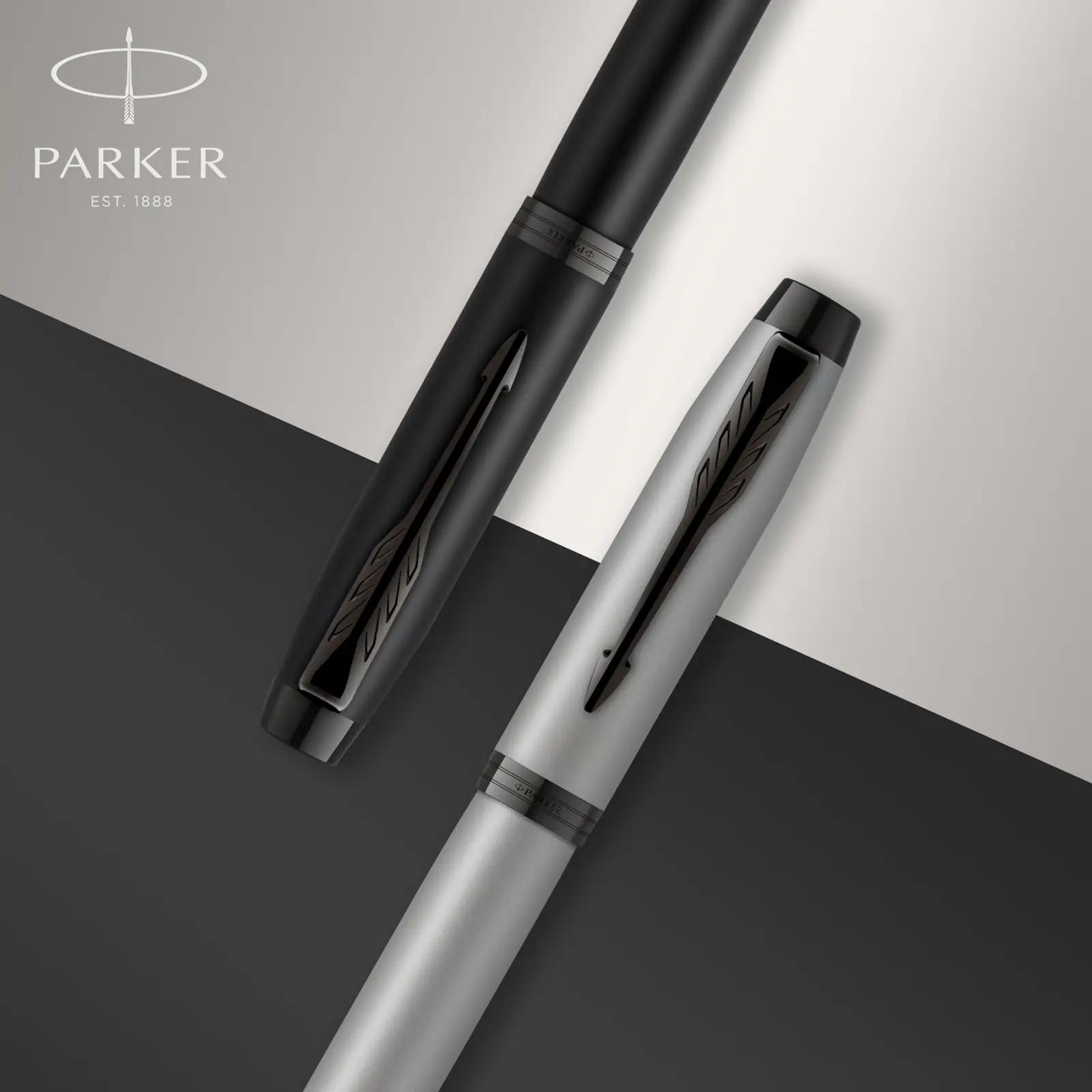 PARKER elegantne must metallist pastapliiats – kingiideeks – pilt 6