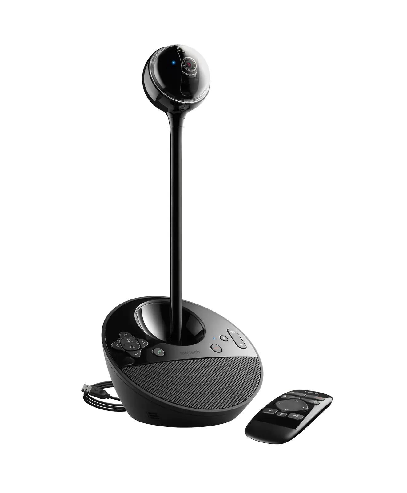 Logitech konverentsikaamera – HD 1080p suurepärane heli ja pilt – pakend ja tarvikud