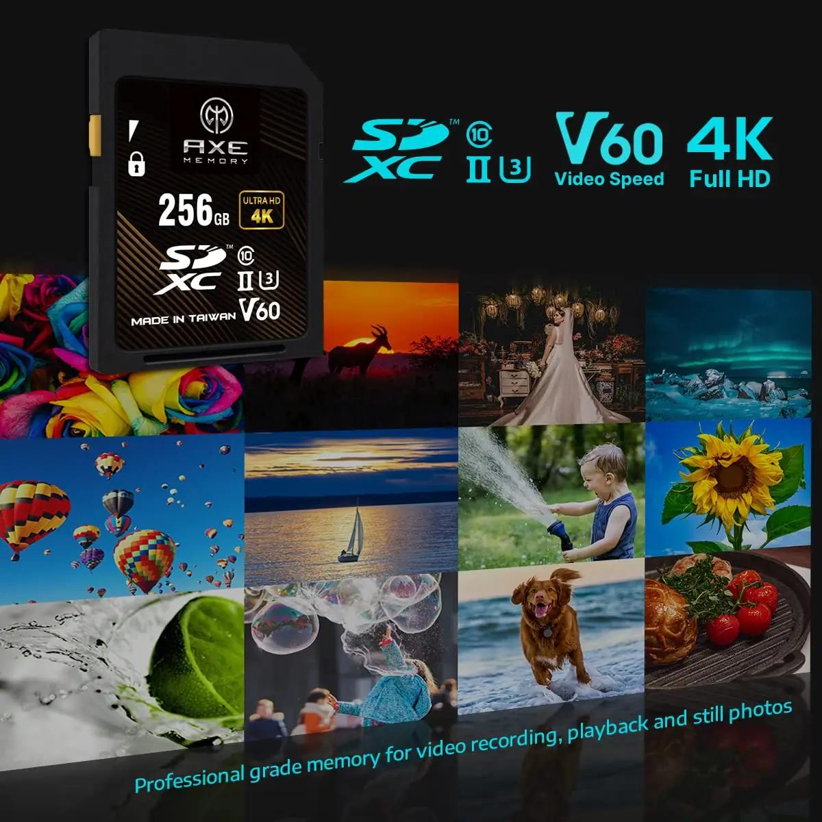 AXE Memory 256 GB SD-kaart – kiire ja usaldusväärne salvestus – lisavaade