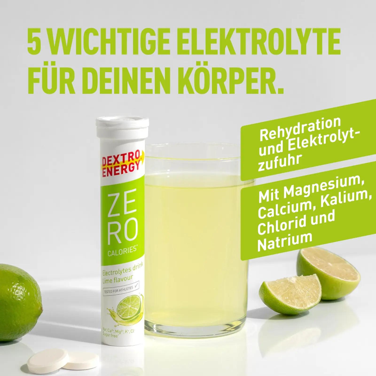 Dextro Energy sidrunine elektrolüüt-tablett — suhkruvaba – lisavaade