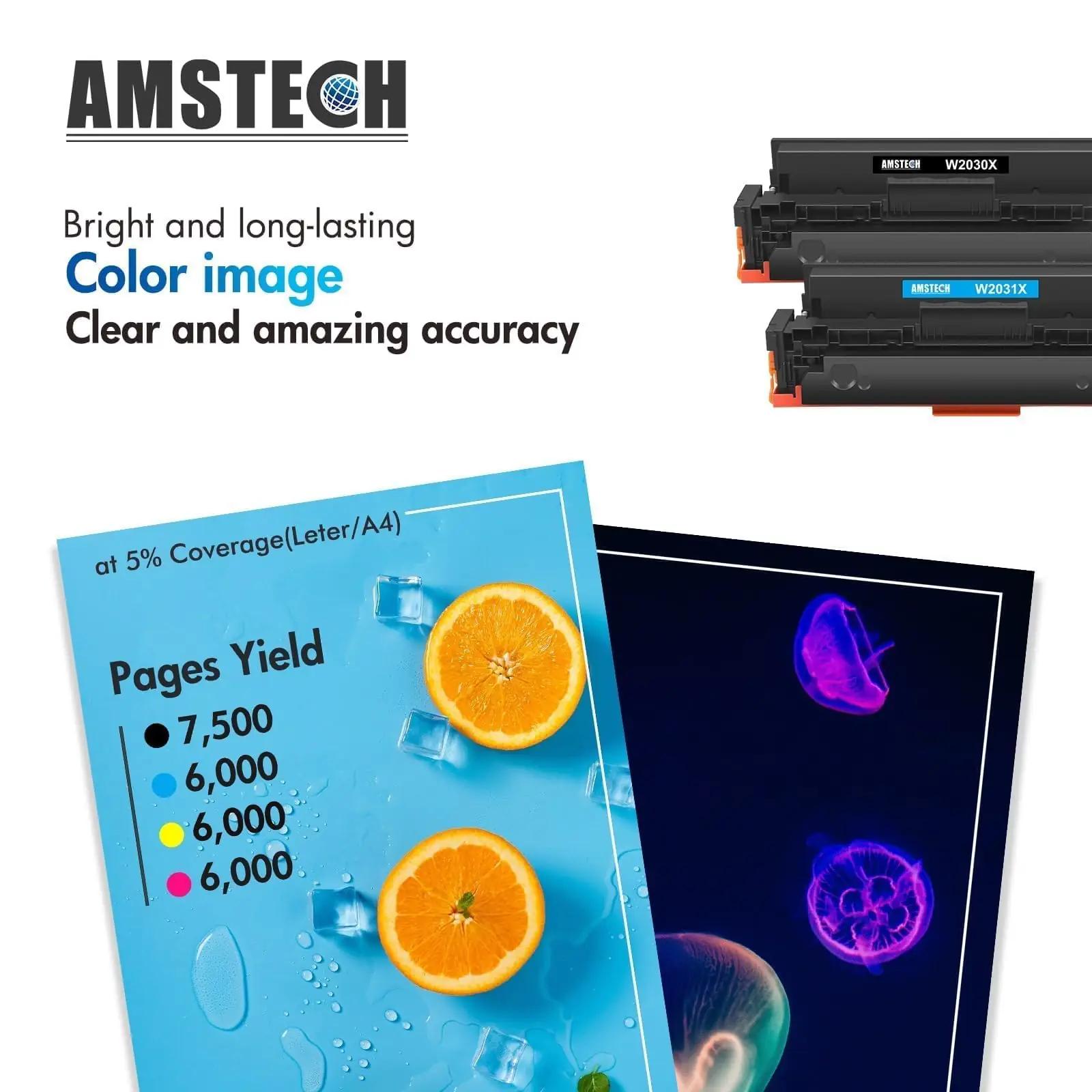 Amstech värvikas 415X Toner Set – sobib HP printimisele – pakend ja tarvikud