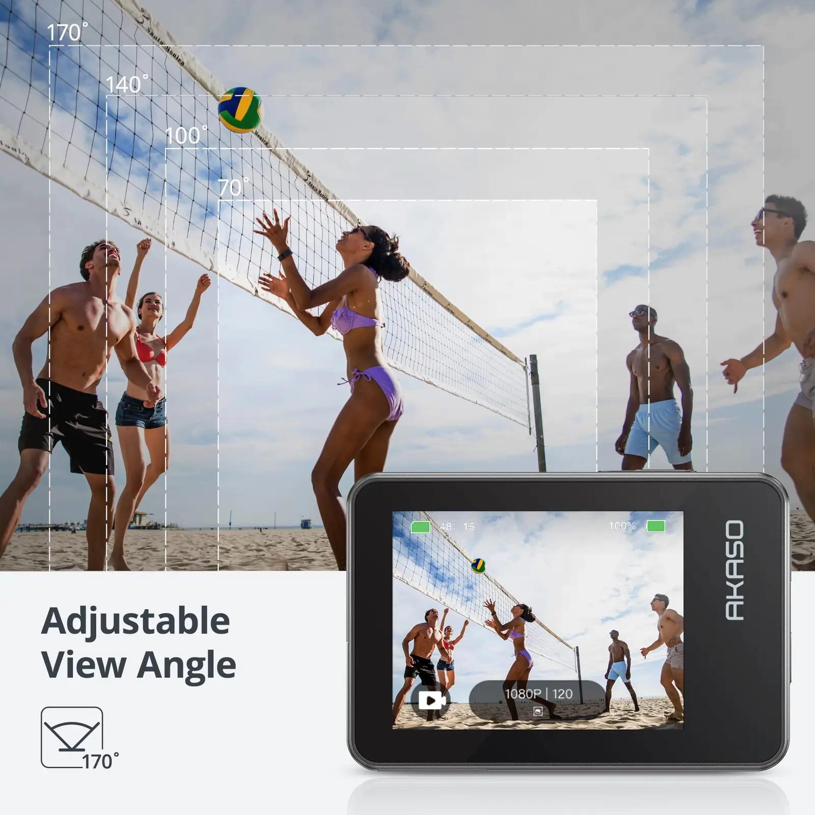 AKASO veekindel action-kaamera 4K30FPS koos 64GB kaardiga – pilt 7