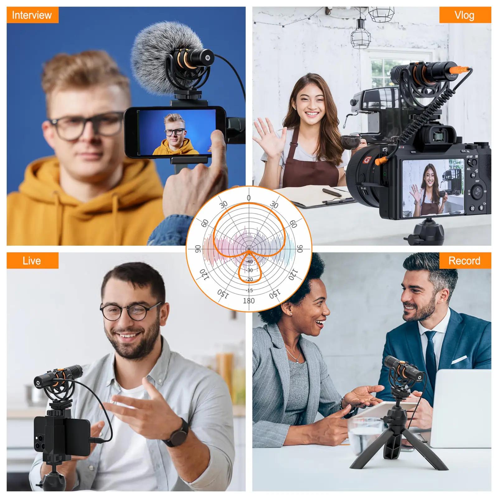COMICA metallist suunamikrofon VM10 PRO – selge heli vlogimiseks – pilt 6