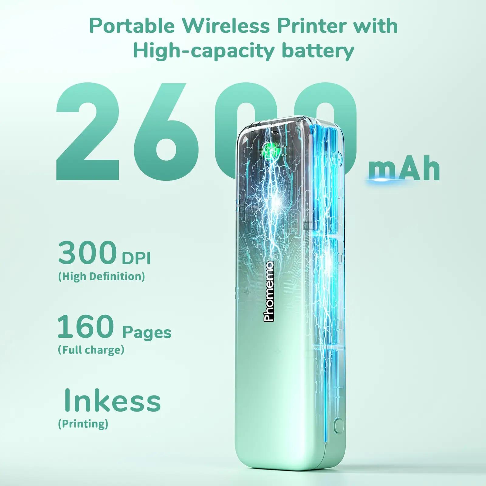 Phomemo kaasaskantav A4 termoprinter — sobib kodu- ja – pilt 7