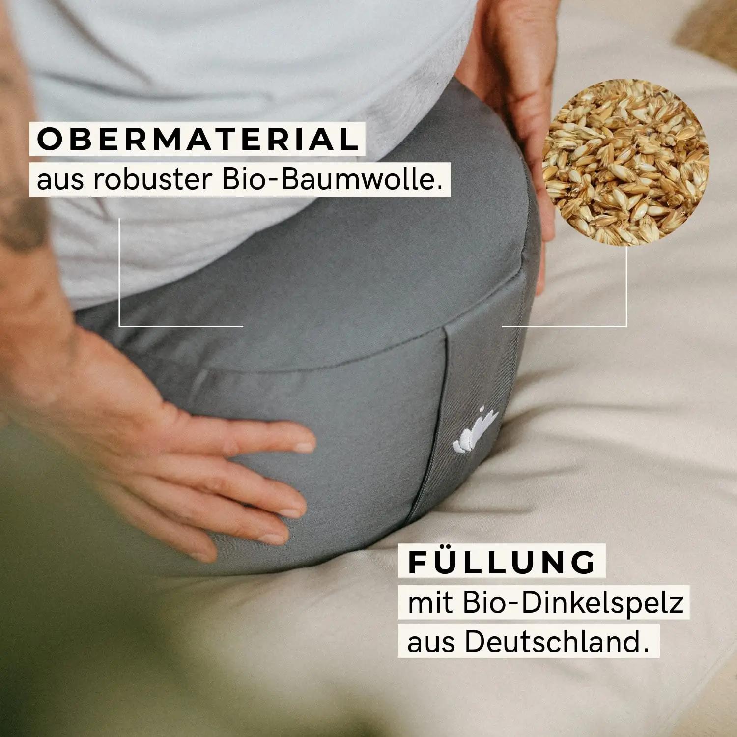 Lotuscrafts puuvillane meditatsioonipatja — ergonoomiline iste – lisavaade