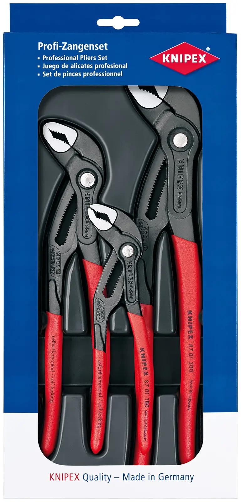 KNIPEX vastupidav torutangide komplekt – 3 osa tööriist – lisavaade