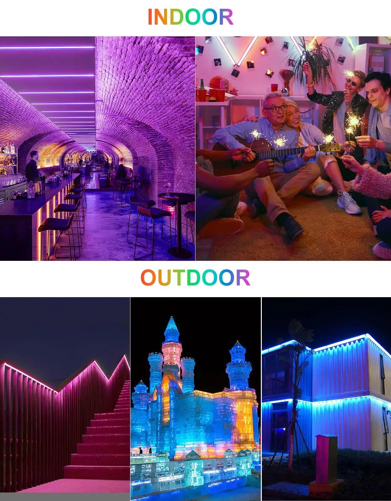CLV veekindel 42W RGB seinavalgusti — mitmevärviline efekt – pilt 7