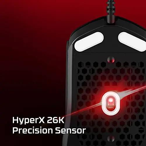 HyperX kerge Pulsefire Haste 2 — täpne mänguhiir 53 g – pakend ja tarvikud
