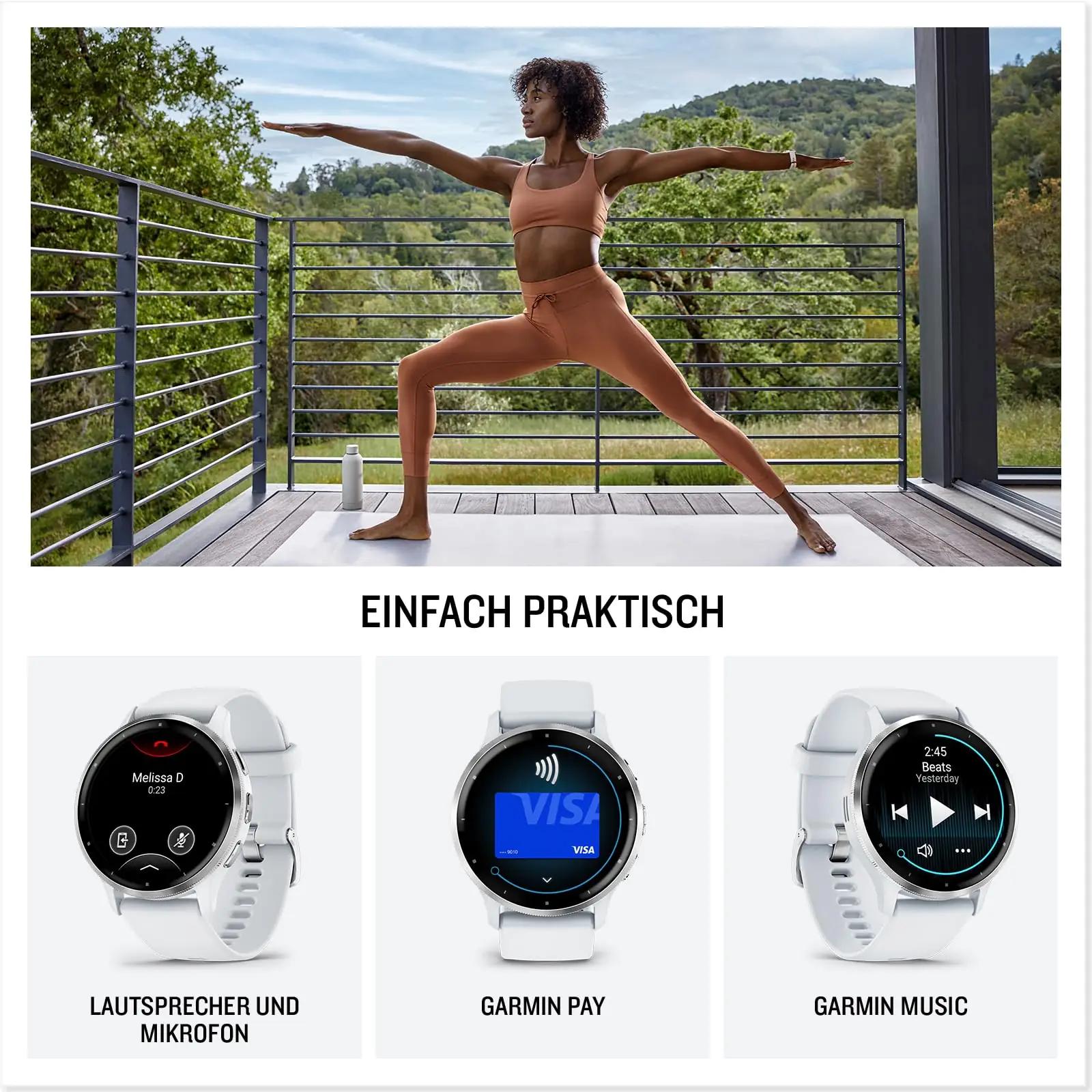 Garmin nutikell Venu 3S — kerge 41 mm elfenbein-stiil – kasutusnäide