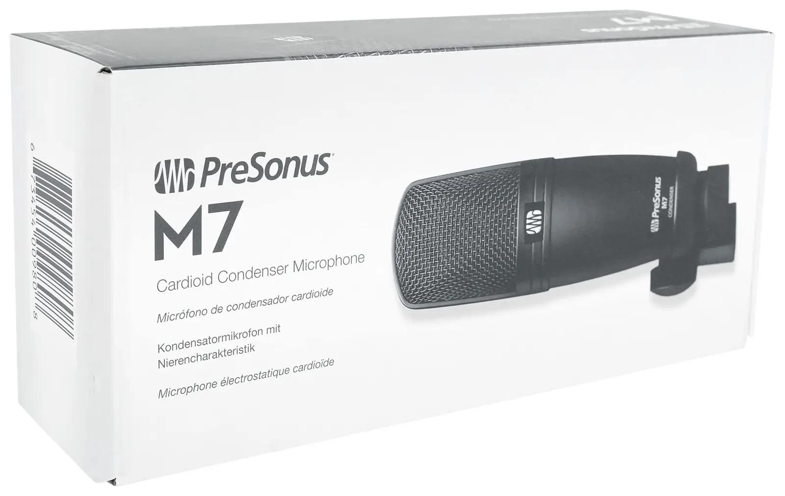 PreSonus metalne kondensaatormikrofon M7 MKII – pilt 9