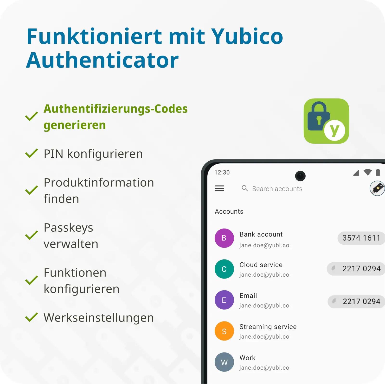 Yubico turvaline USB‑C võtmehoidja — kompaktne polykarbonaat – pilt 7