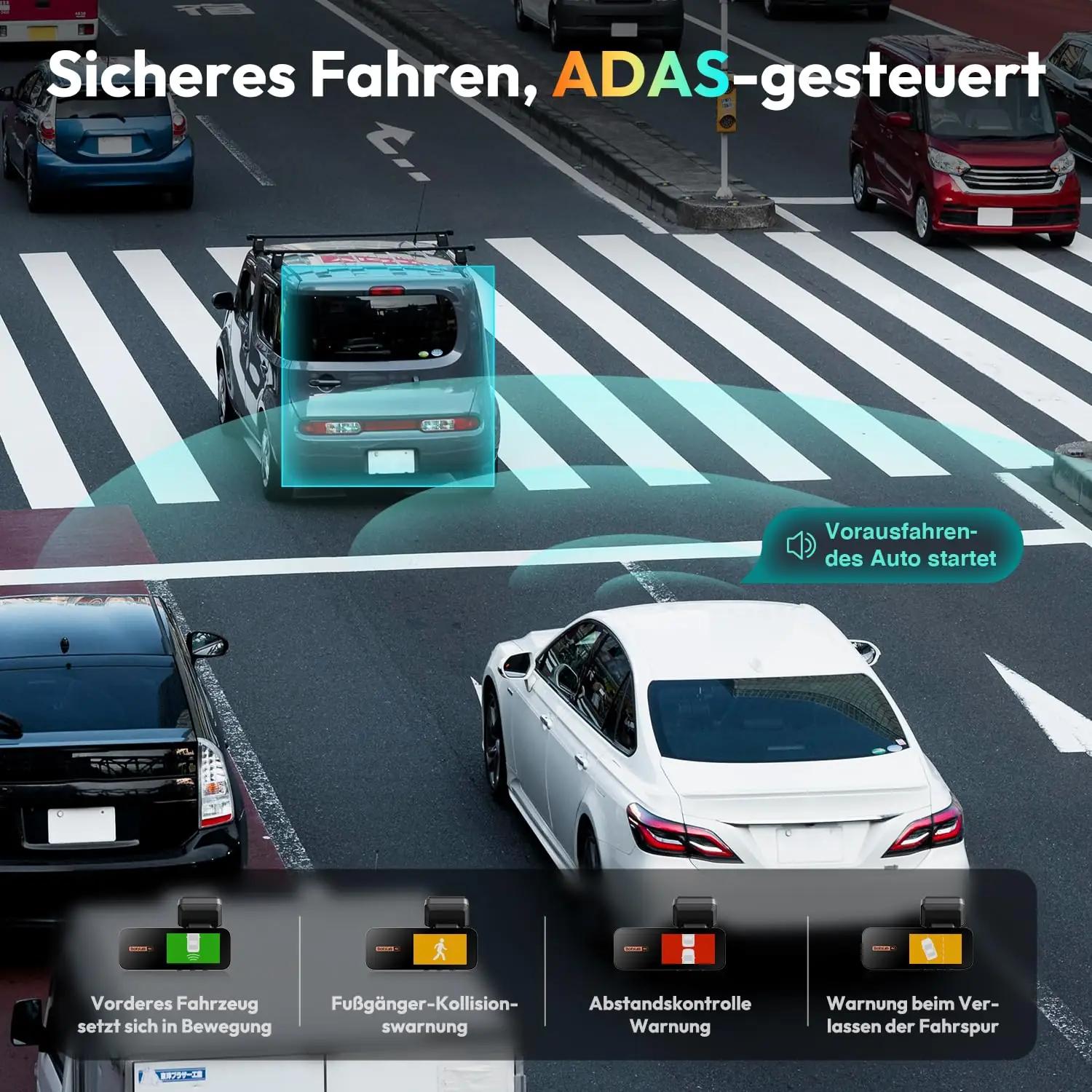 BOTSLAB 4K dashcam ees-tagant — öö-, GPS- ja parkivaht – pakend ja tarvikud