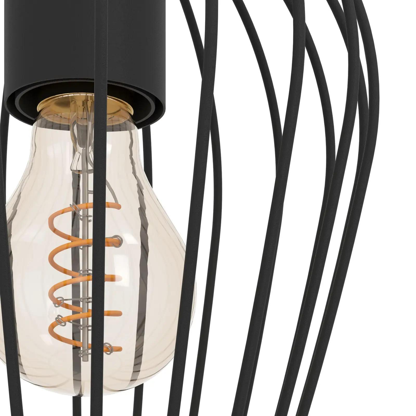 EGLO stiilne ripatslamp Newtown must teras – kasutusnäide