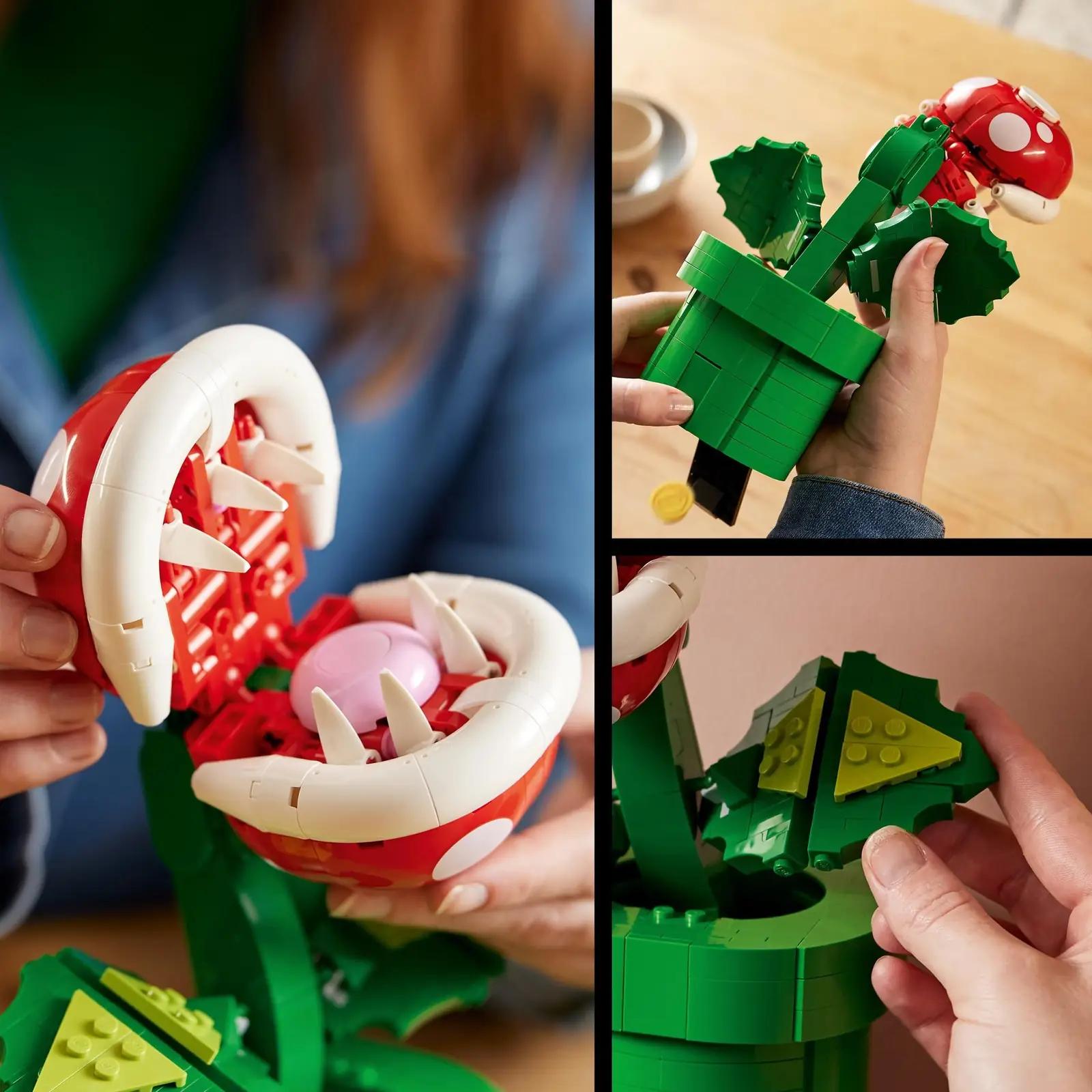 LEGO Super Mario Piranha-Pflanze — funktsionaalne dekoratsioon – kasutusnäide
