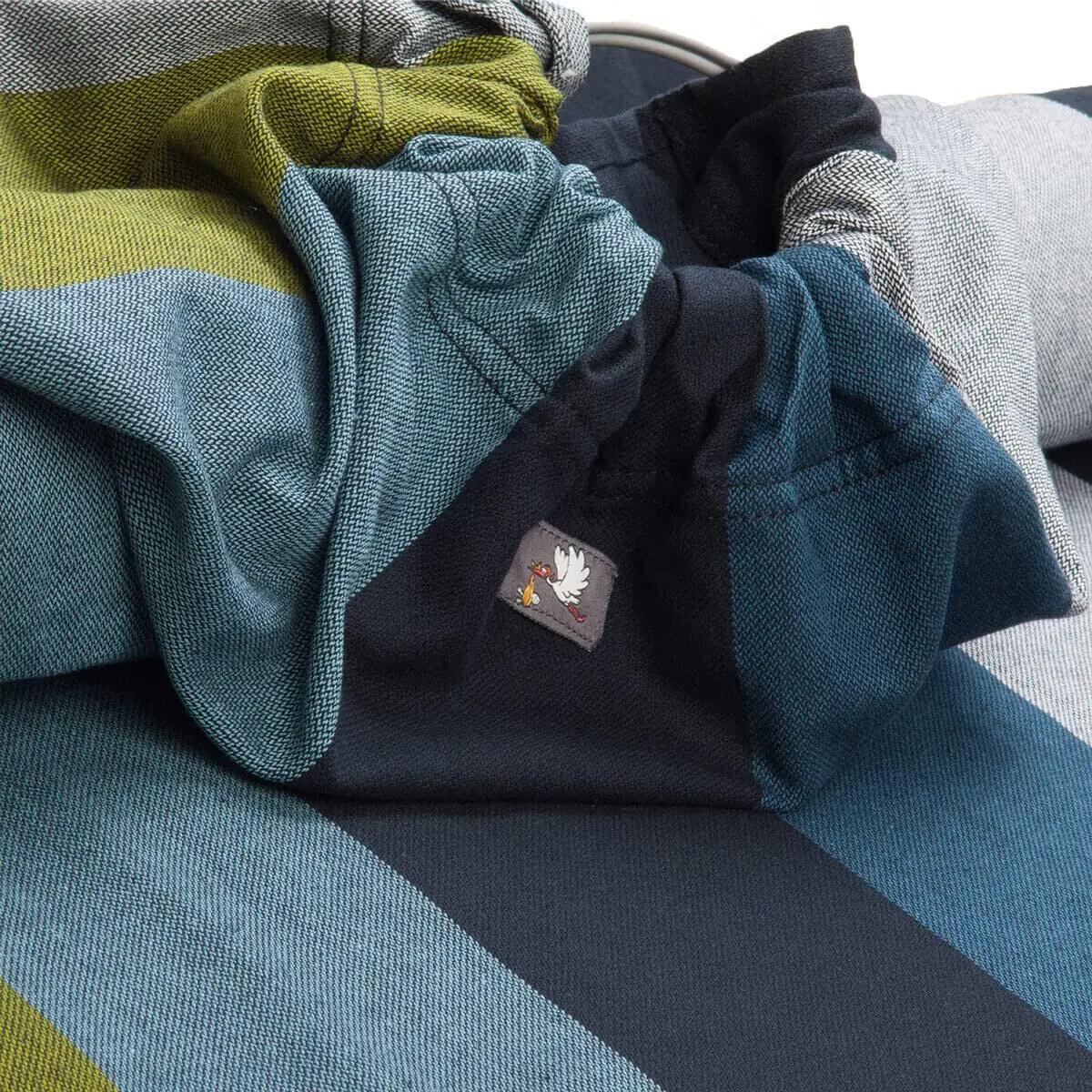 Hoppediz pehme puuvillane ring-sling kandmiseks ja kingiks – pakend ja tarvikud