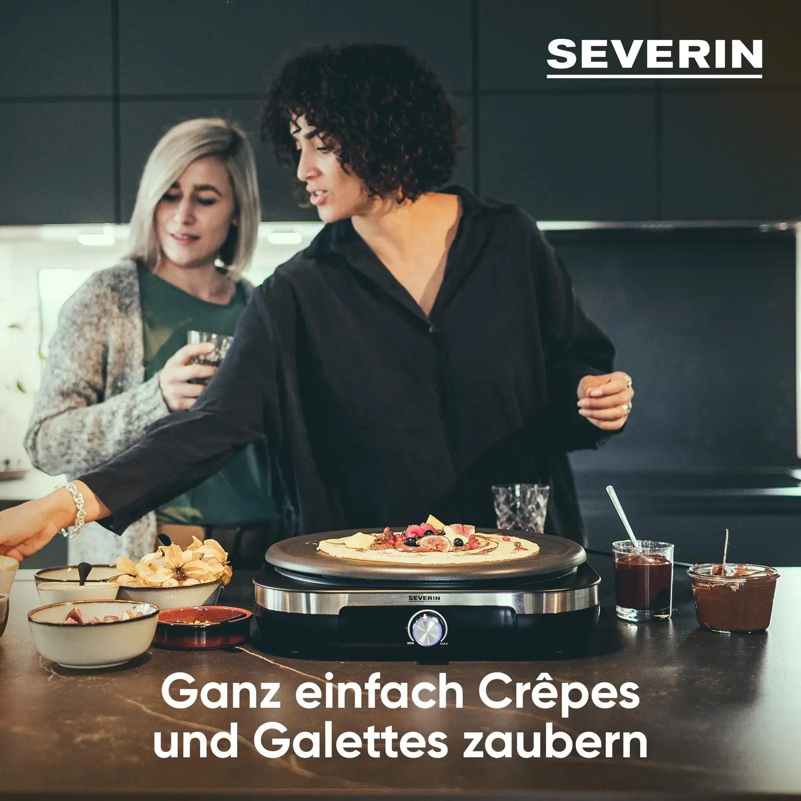 SEVERIN roostevaba crêpes-valmistaja — ideaalne kingitus kööki – pakend ja tarvikud