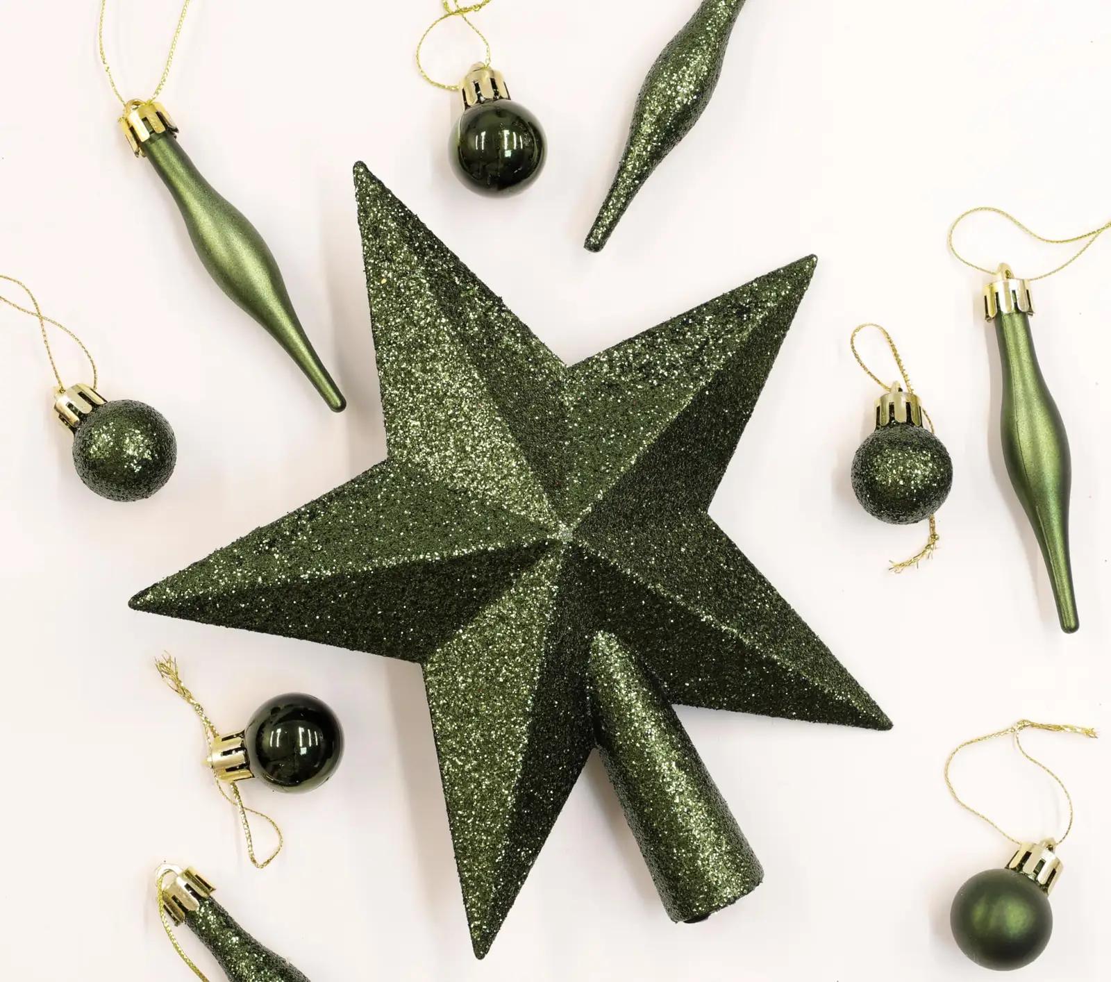 Christmas Concepts rohelusest sädelev puuotsak – elegantne dekor – pilt 6