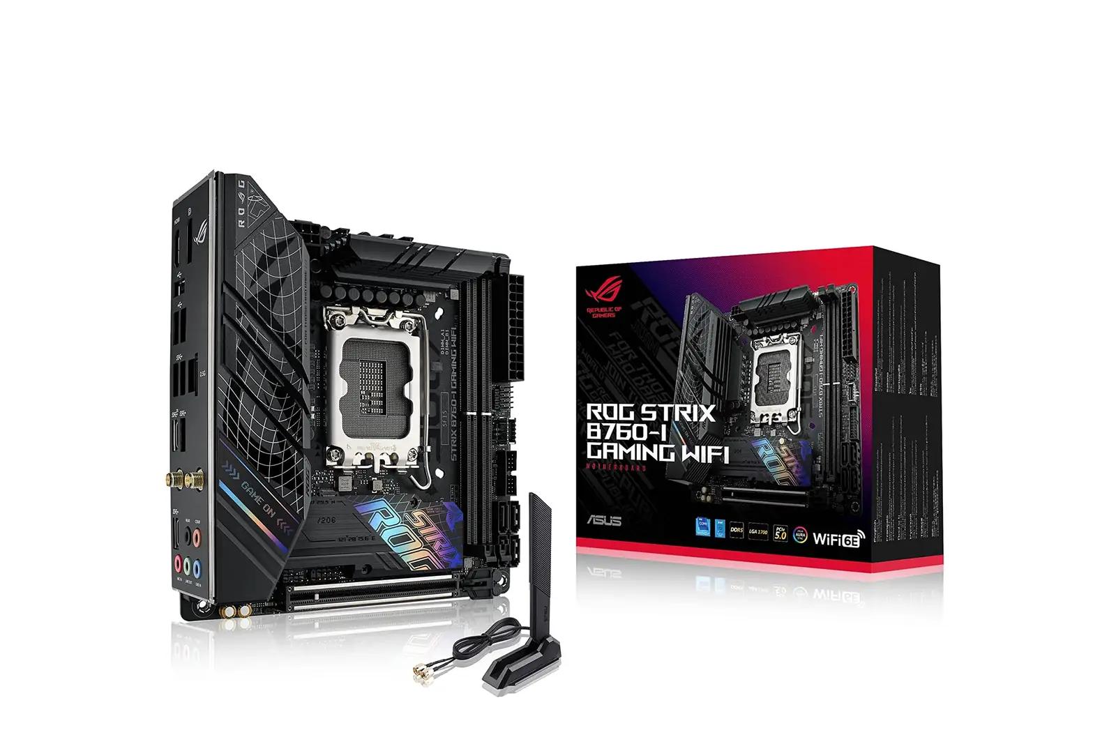ASUS ROG Strix Mini-ITX emaplaat DDR5 ja WiFi 6E jõudlus