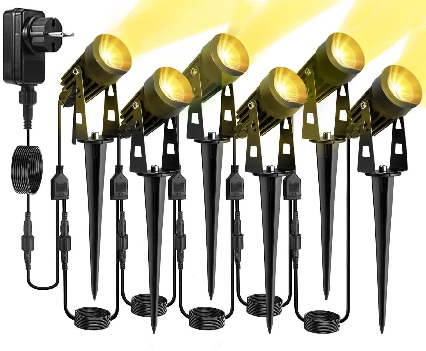Spurleh välistingimuste LED aiahark 6‑tk — veekindel 3000K