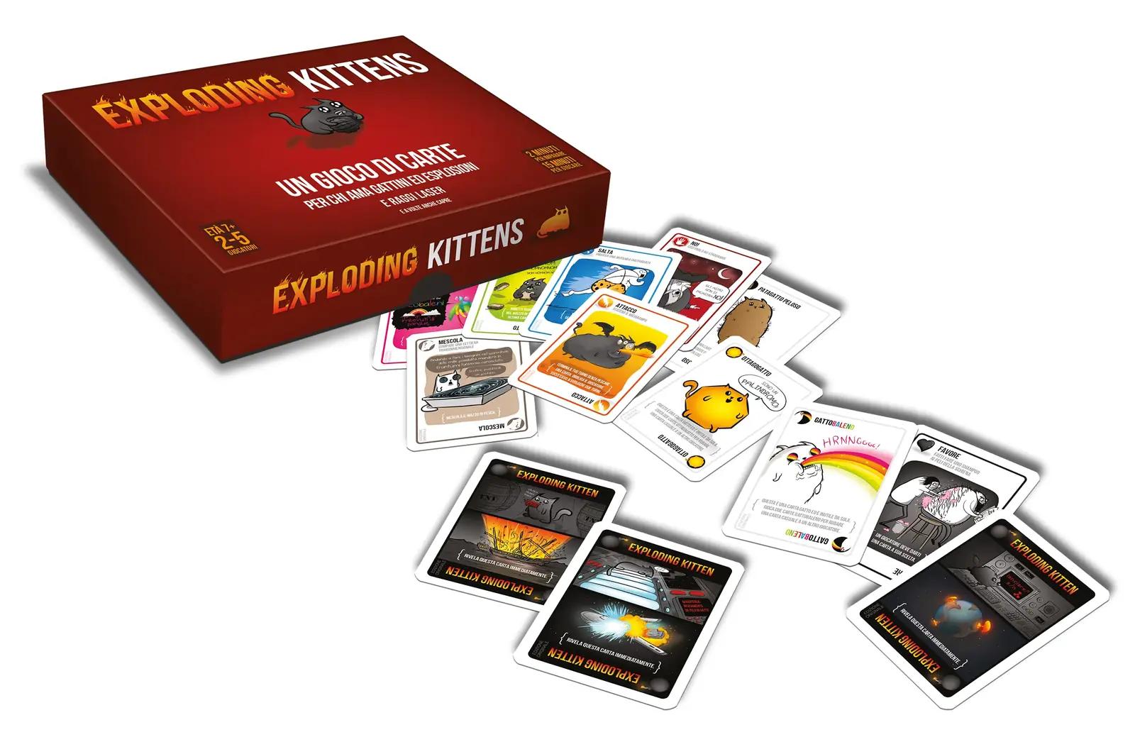 Asmodee lauamäng – Exploding Kittens kaardimäng seltskonnale – detailne vaade