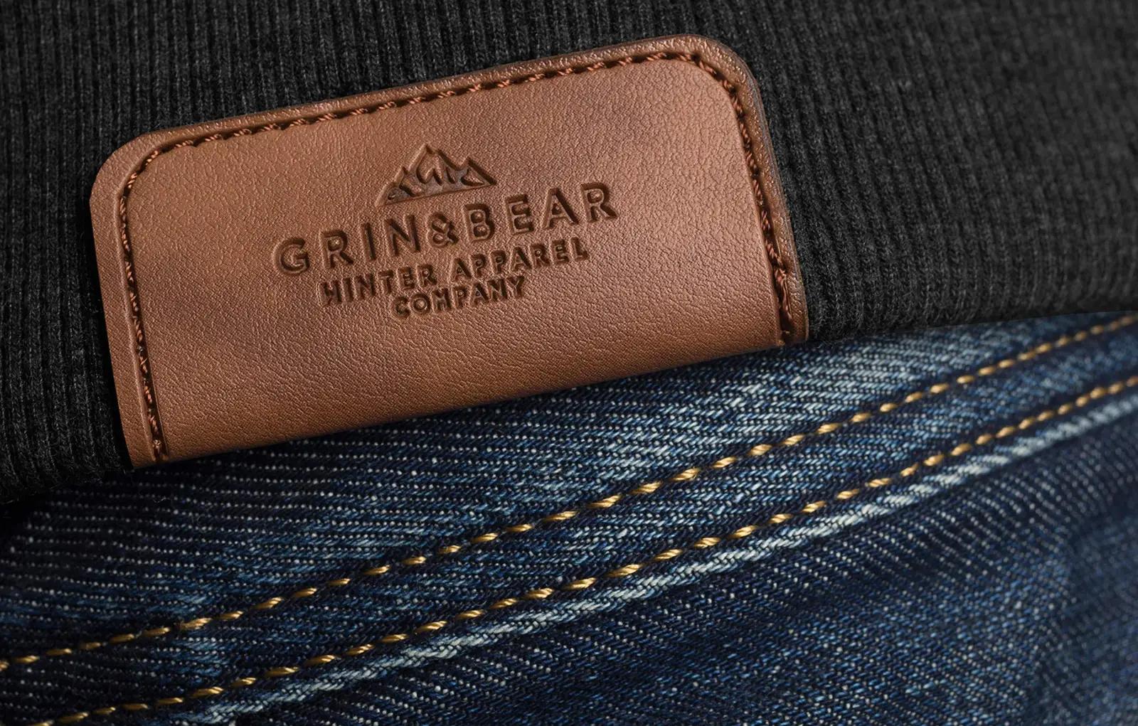 Grin&Bear pehme puuvillane kapuutsiga pusa – stiilne must XL – detailne vaade