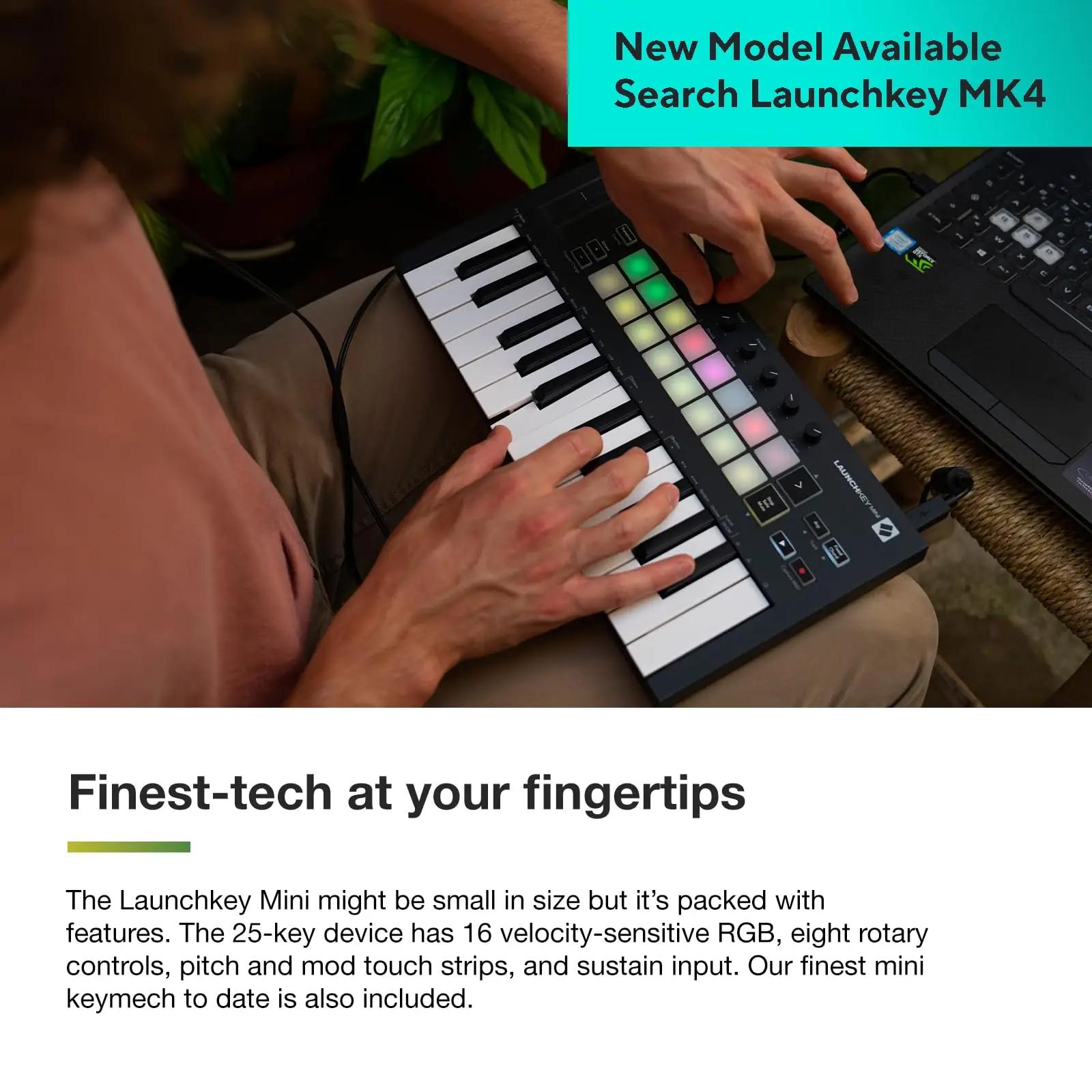 Novation kompaktne USB-MIDI klahvistik – ideaalne stuudioks – pilt 6