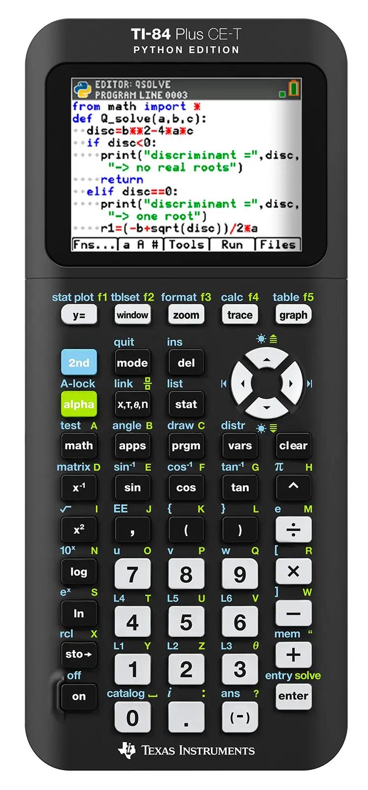 Texas Instruments värviline graafikukalkulaator — vastupidav