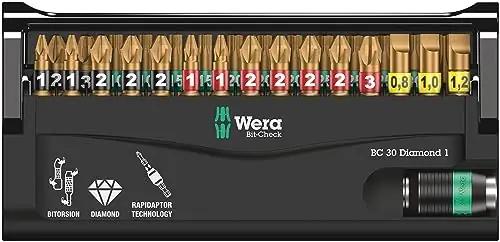 Wera vastupidav bitikomplekt Bit-Check Diamond 30 osa – detailne vaade