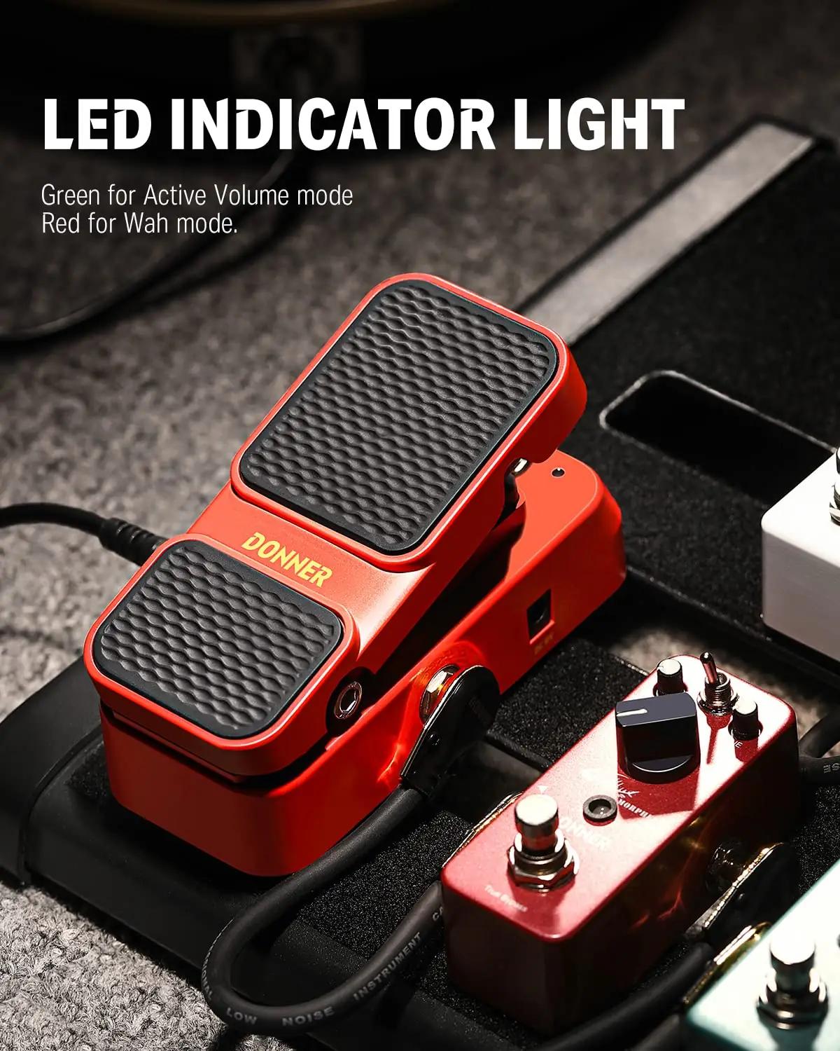Donner vintage-stiilis mini wah- ja helivõimendi pedaal EC1008 – lisavaade