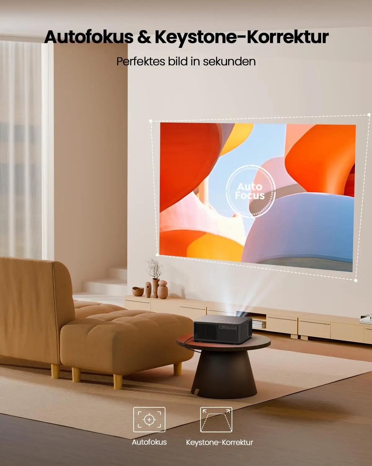 YABER elegantne kodukinoprojektor — terav Full HD pilt – pilt 7