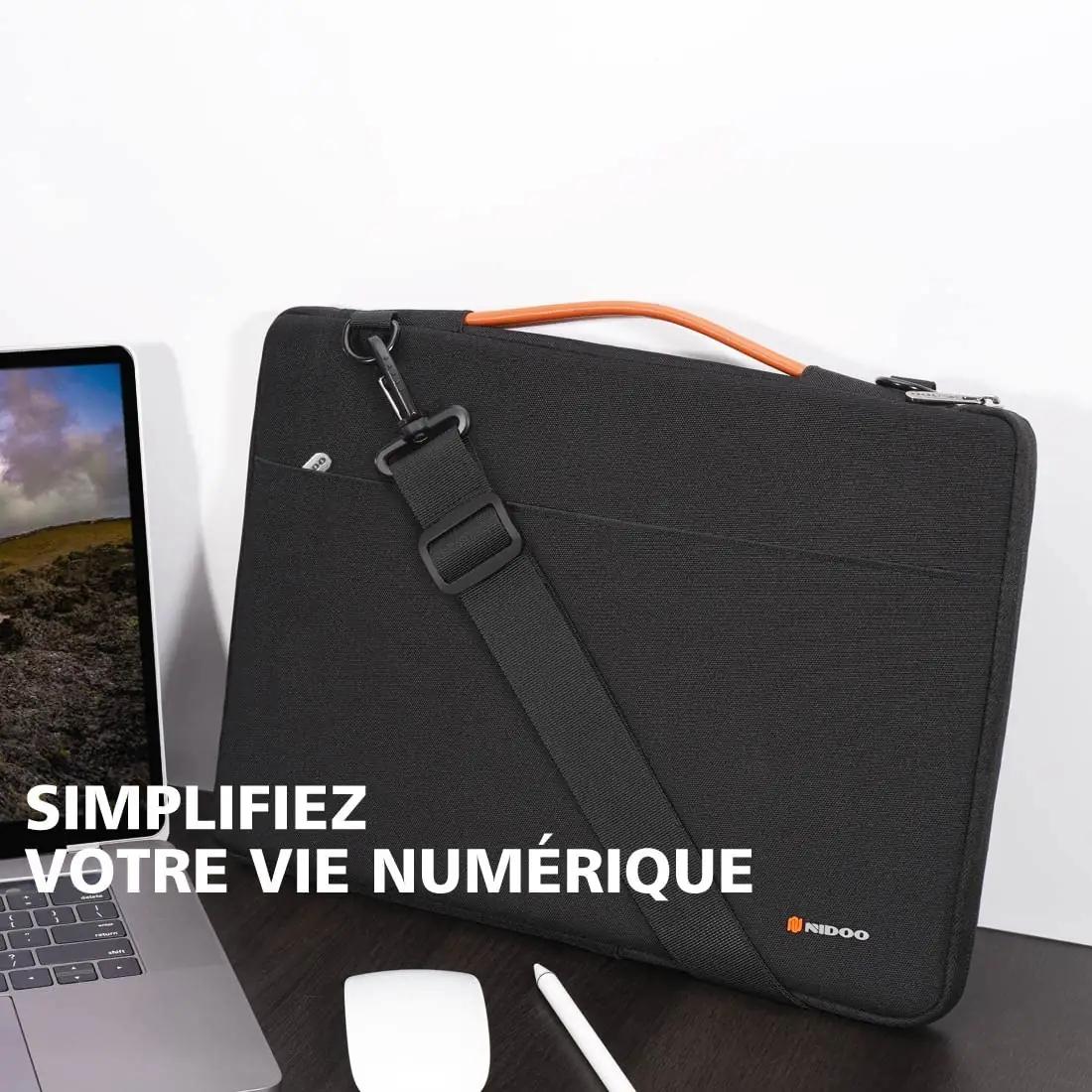 NIDOO sametist 13″ sülearvutikott – veekindel ja elegantne kaitse – lisavaade