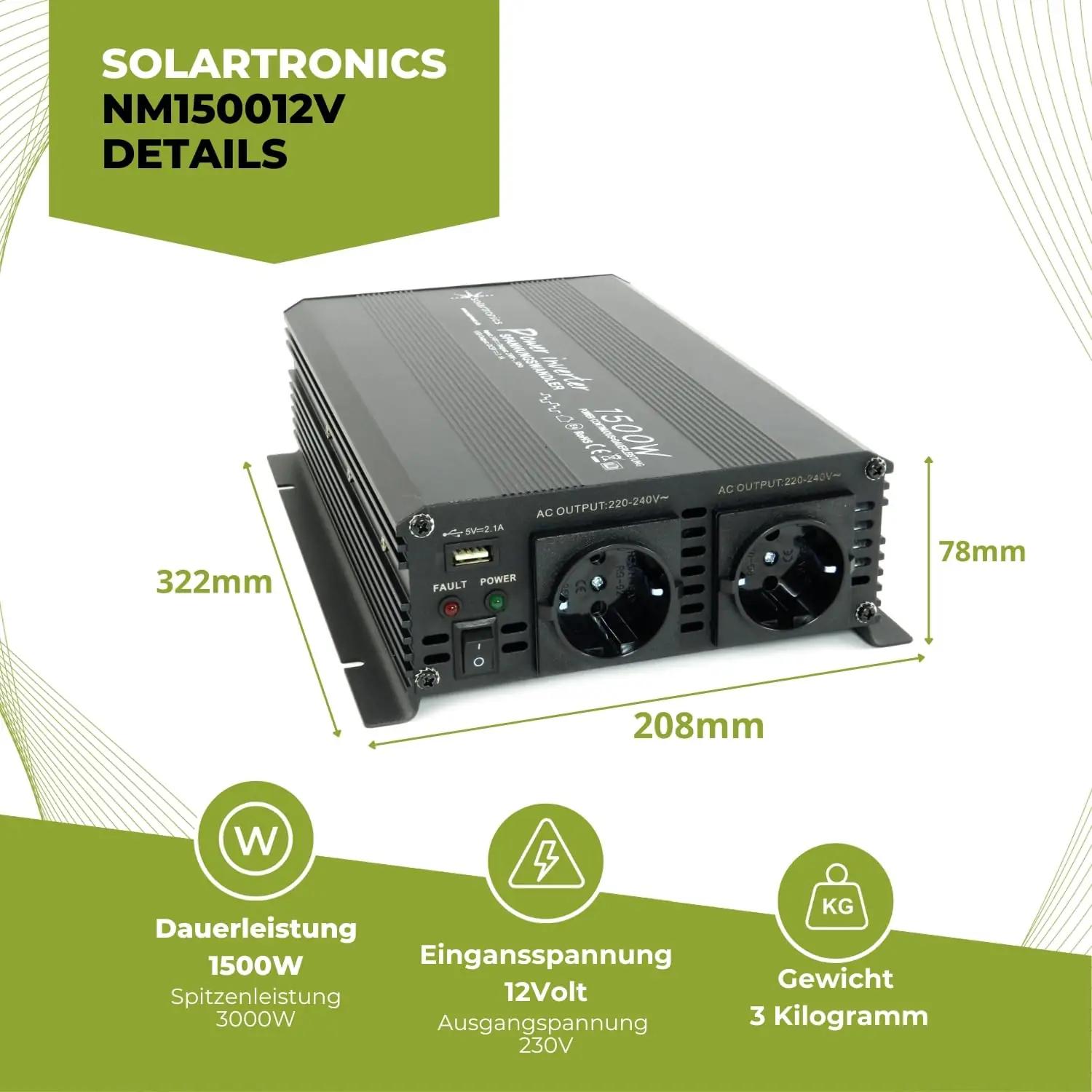 solartronics inverter 12V 1500W — kodune toiteallikas ja – pilt 6