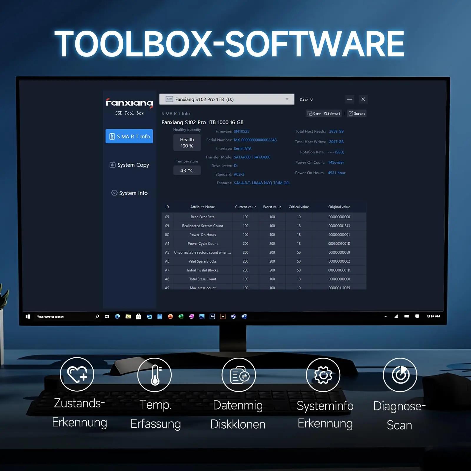fanxiang S101 4TB SSD — kiire ja vastupidav salvestuslahendus – lisavaade