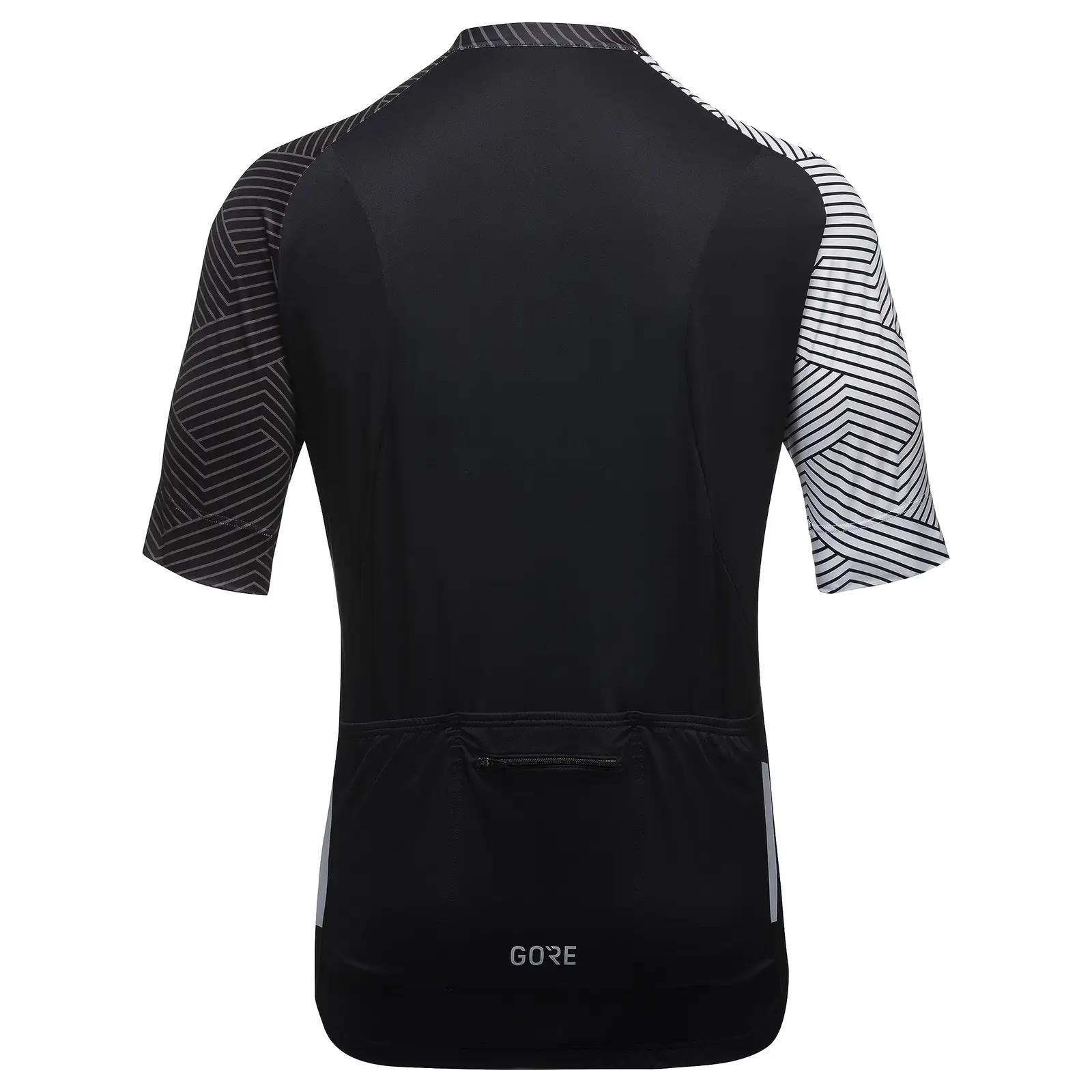 GORE WEAR vastupidav rattatrikot – hingav C5 must/valge L – detailne vaade